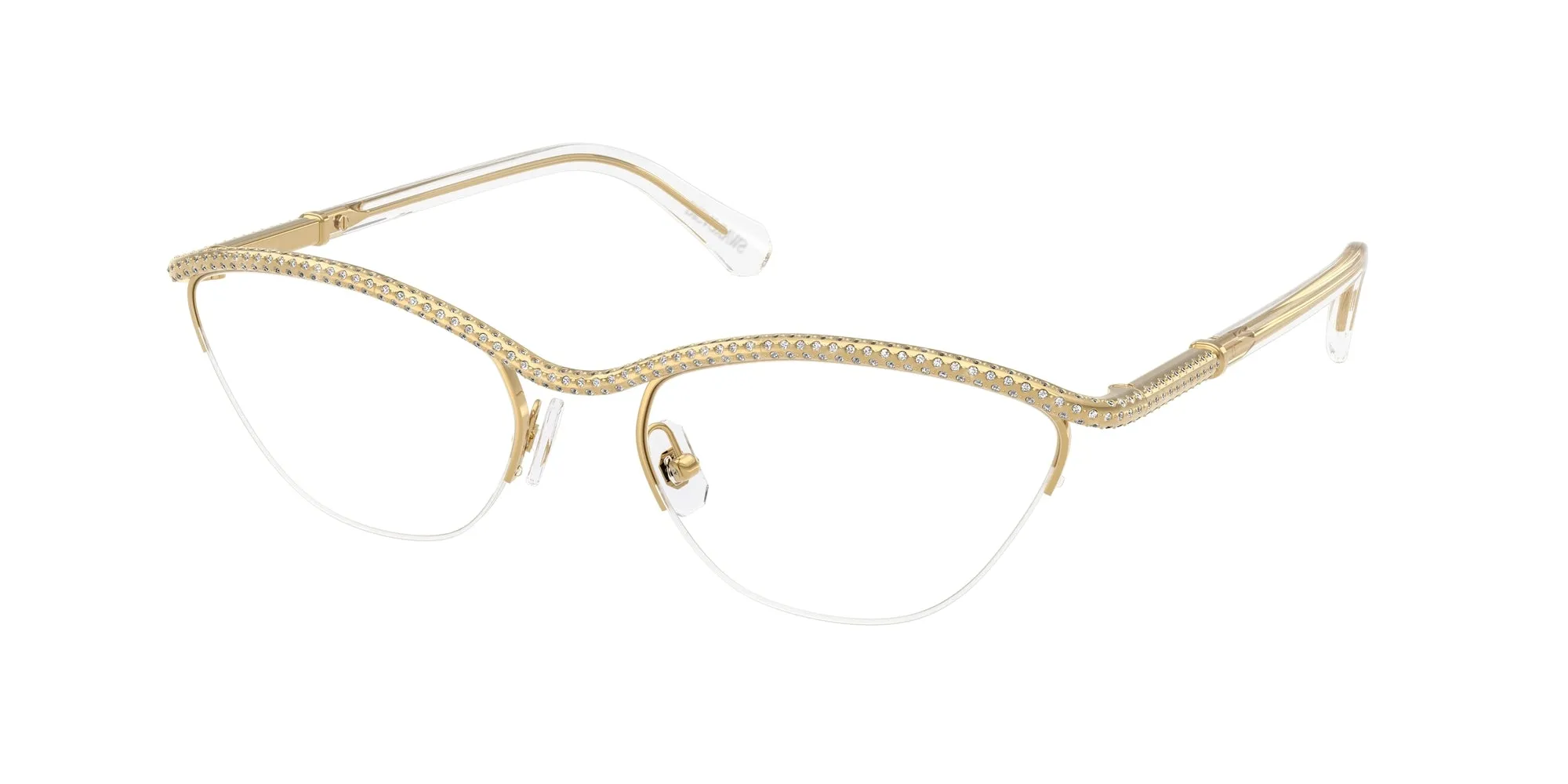 Swarovski SK1026 4004 Montature da vista Metallo Oro Rotonda Normale - immagine 1