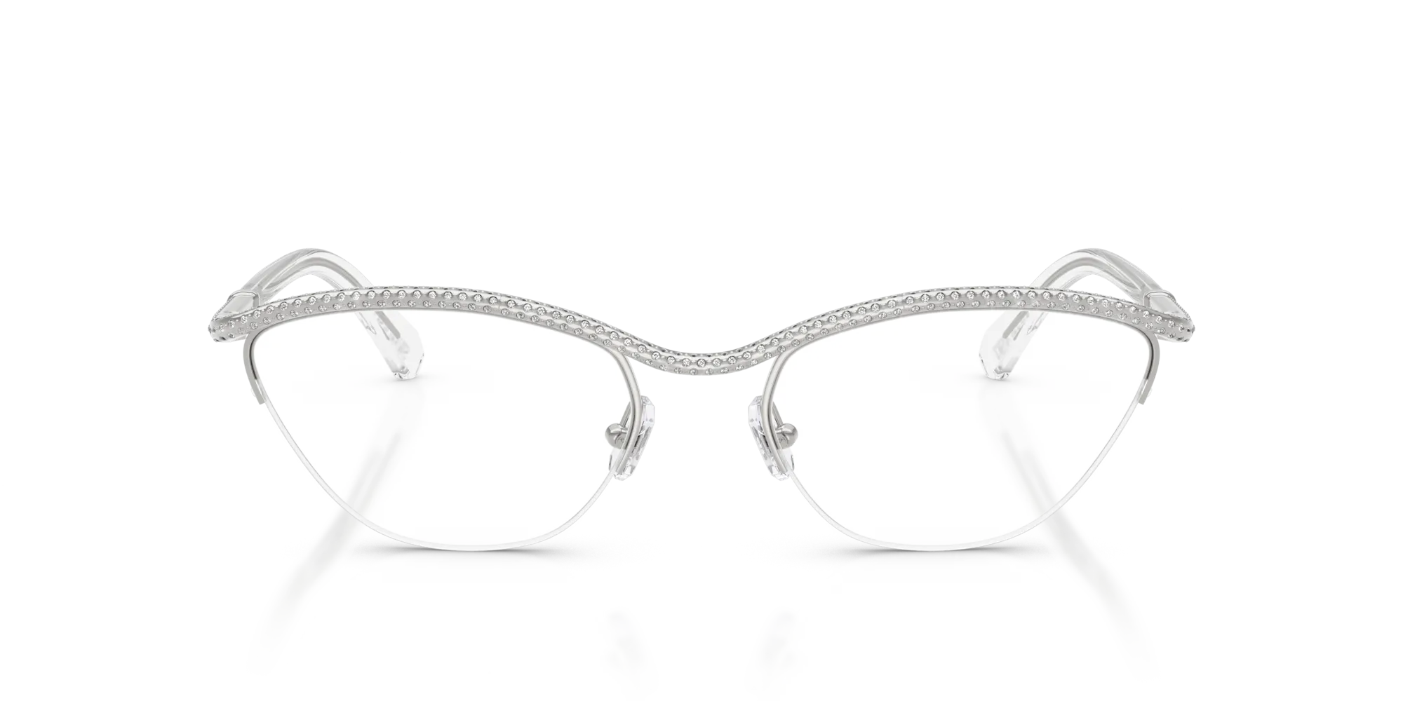 Swarovski SK1026 4001 Montature da vista Metallo Argento Rotonda Normale - immagine 3