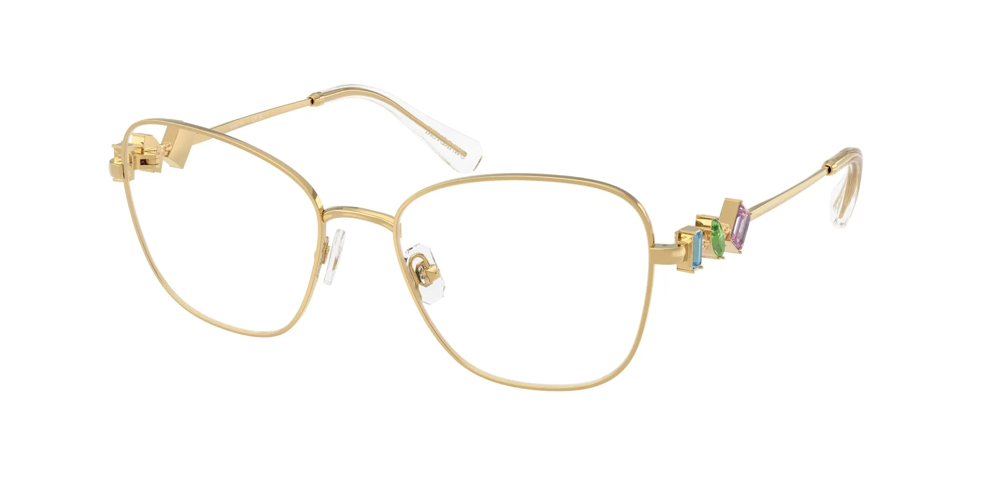 Swarovski SK1025 404M Montature da vista Metallo Oro Geometrica Normale - immagine 1