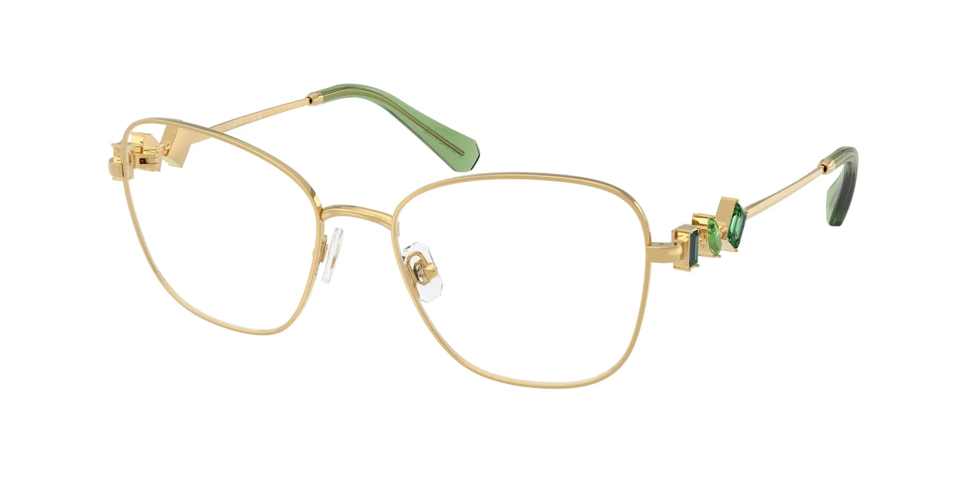 Swarovski SK1025 404G Montature da vista Metallo Oro Geometrica Normale - immagine 1