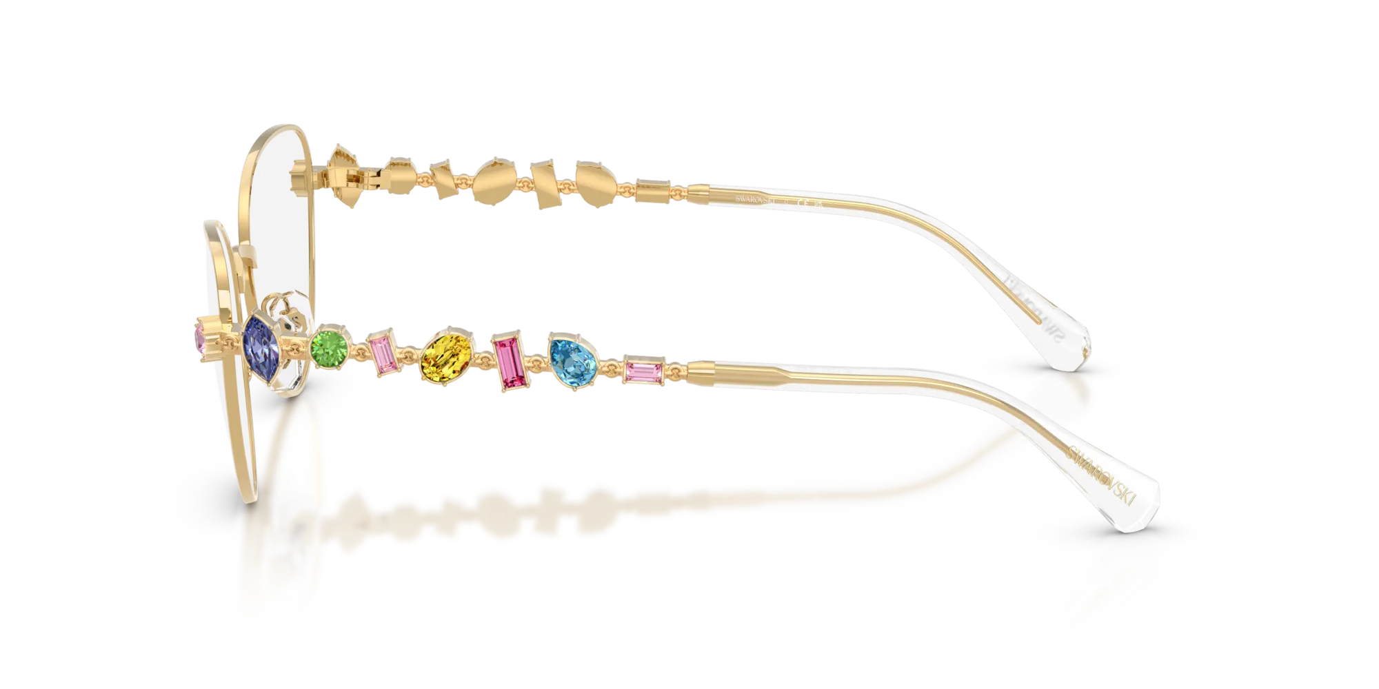 Swarovski SK1024 404M Montature da vista Metallo Oro Cat Eye Normale - immagine 4