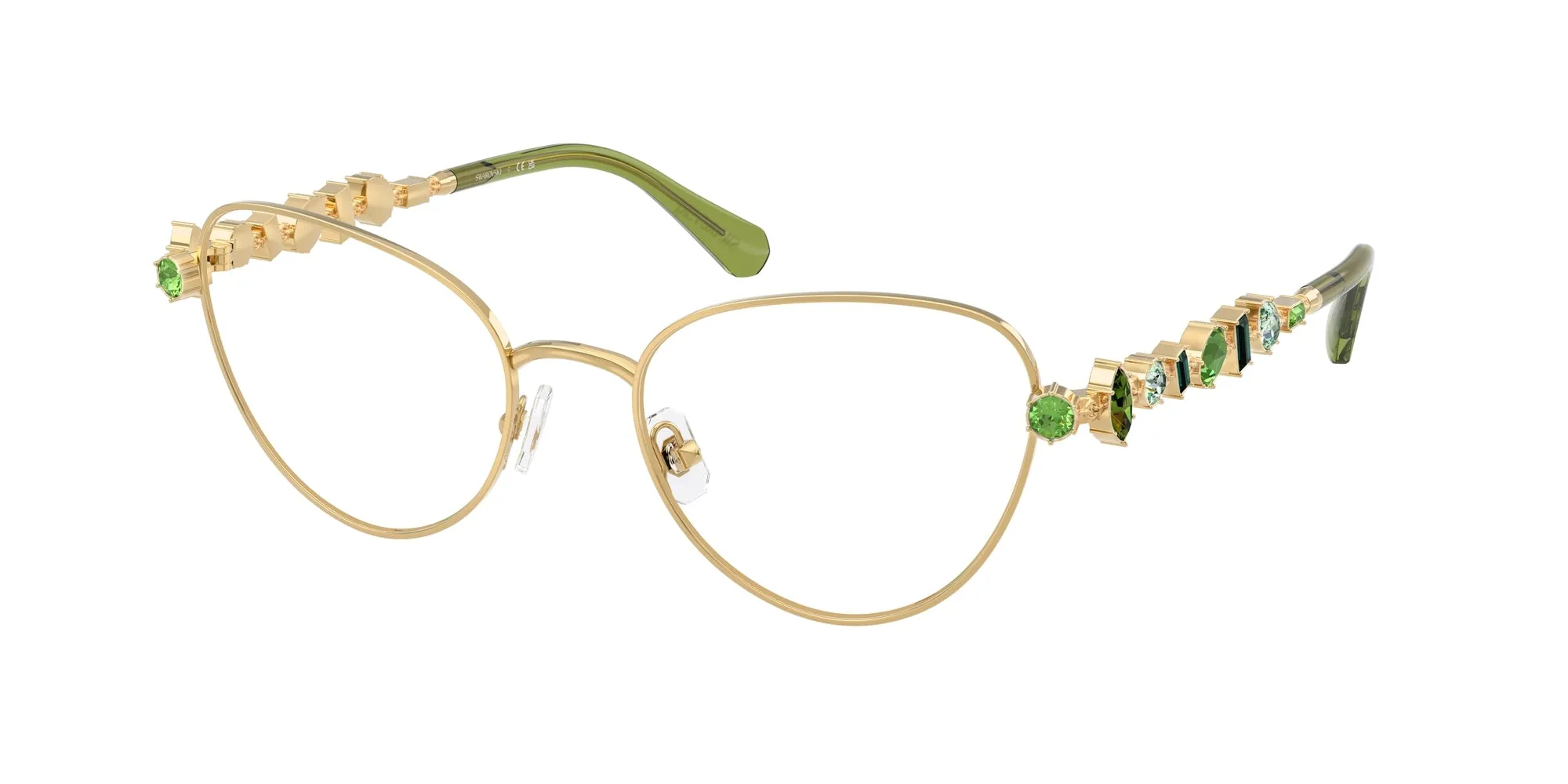 Swarovski SK1024 404G Montature da vista Metallo Oro Cat Eye Normale - immagine 1