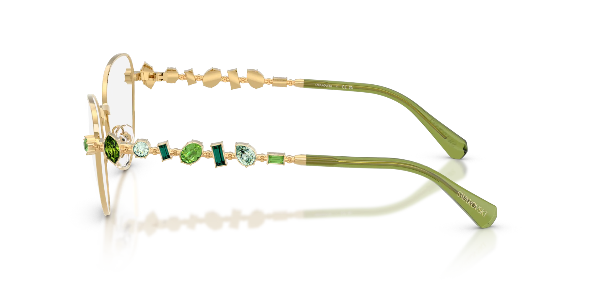 Swarovski SK1024 404G Montature da vista Metallo Oro Cat Eye Normale - immagine 4