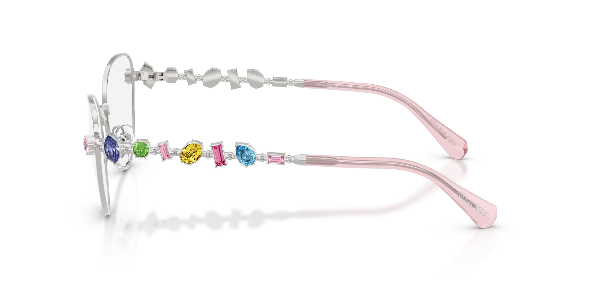 Swarovski SK1024 401M Montature da vista Metallo Argento Cat Eye Normale - immagine 4