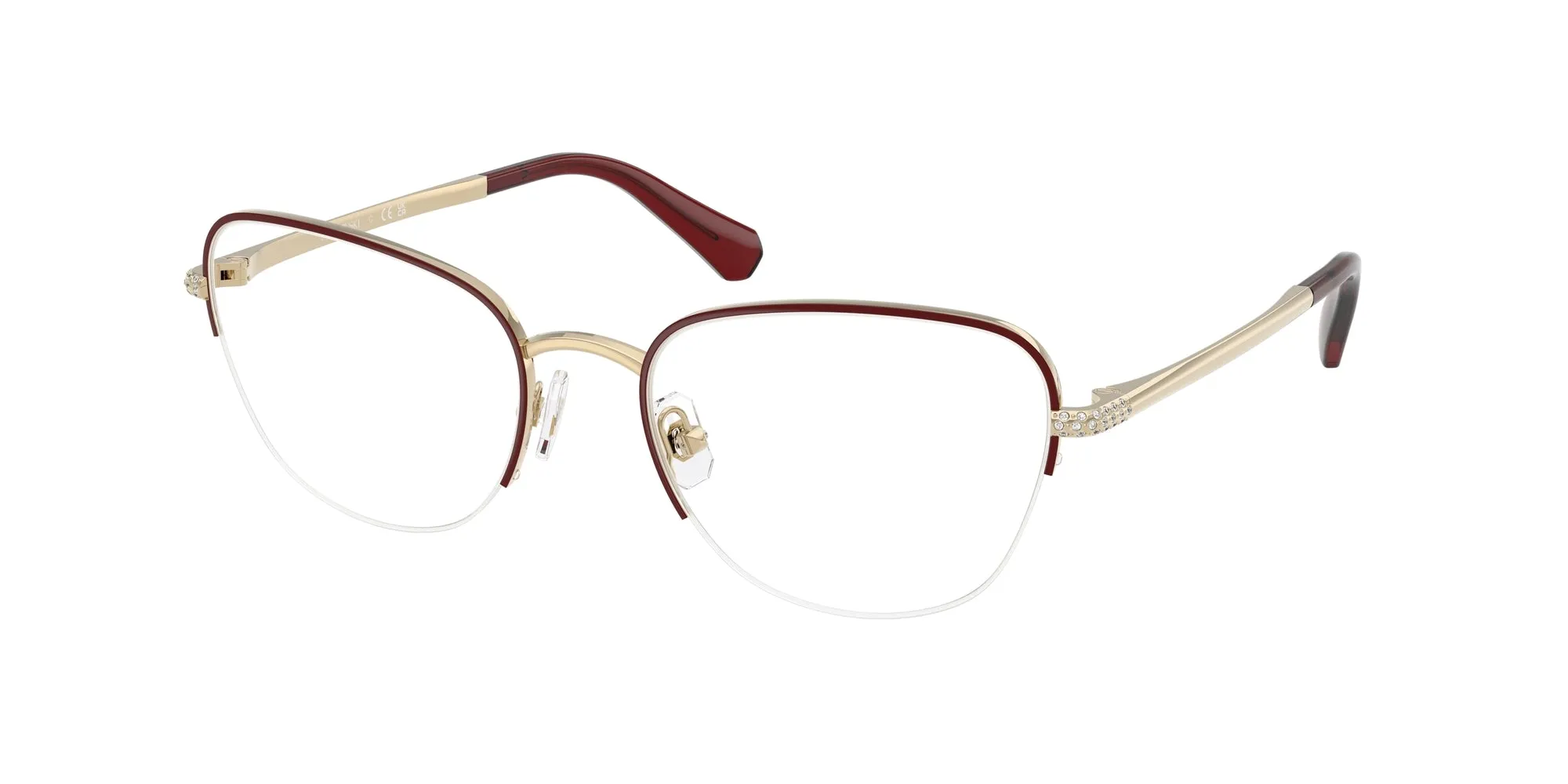 Swarovski SK1023 4038 Montature da vista Metallo Oro Cat Eye Normale - immagine 1
