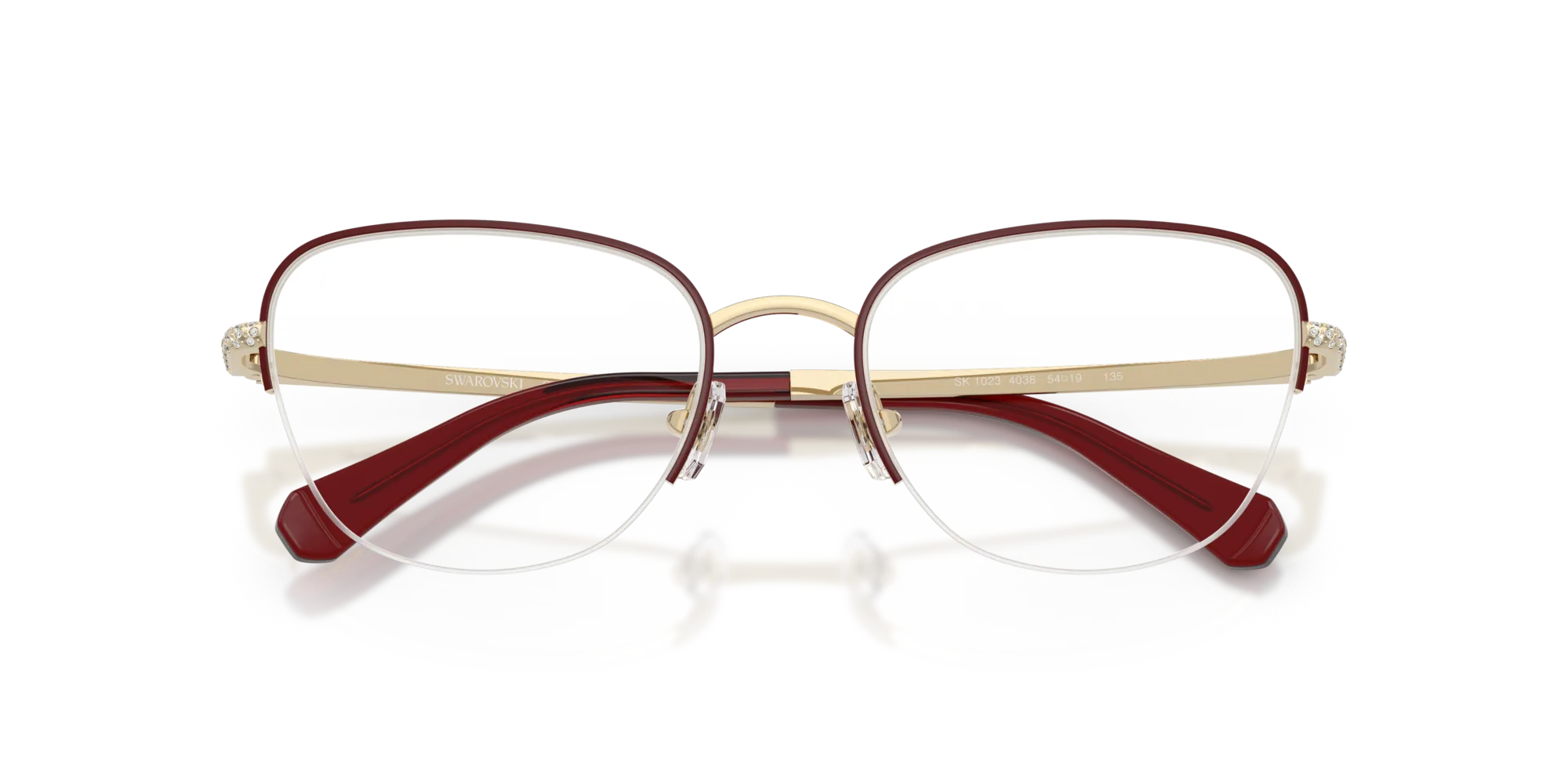 Swarovski SK1023 4038 Montature da vista Metallo Oro Cat Eye Normale - immagine 2