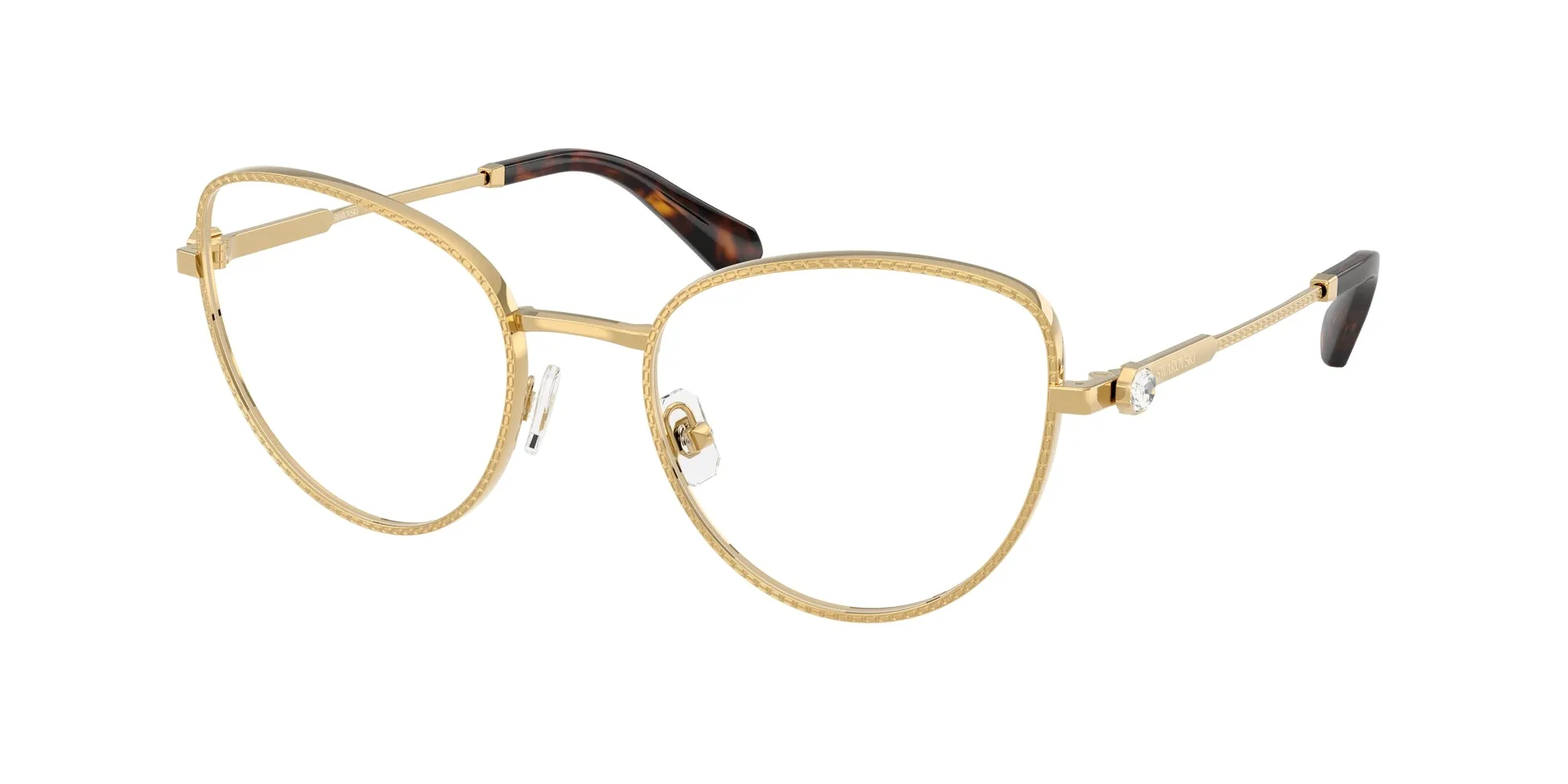 Swarovski SK1022 4004 Montature da vista Metallo Oro Cat Eye Normale - immagine 1