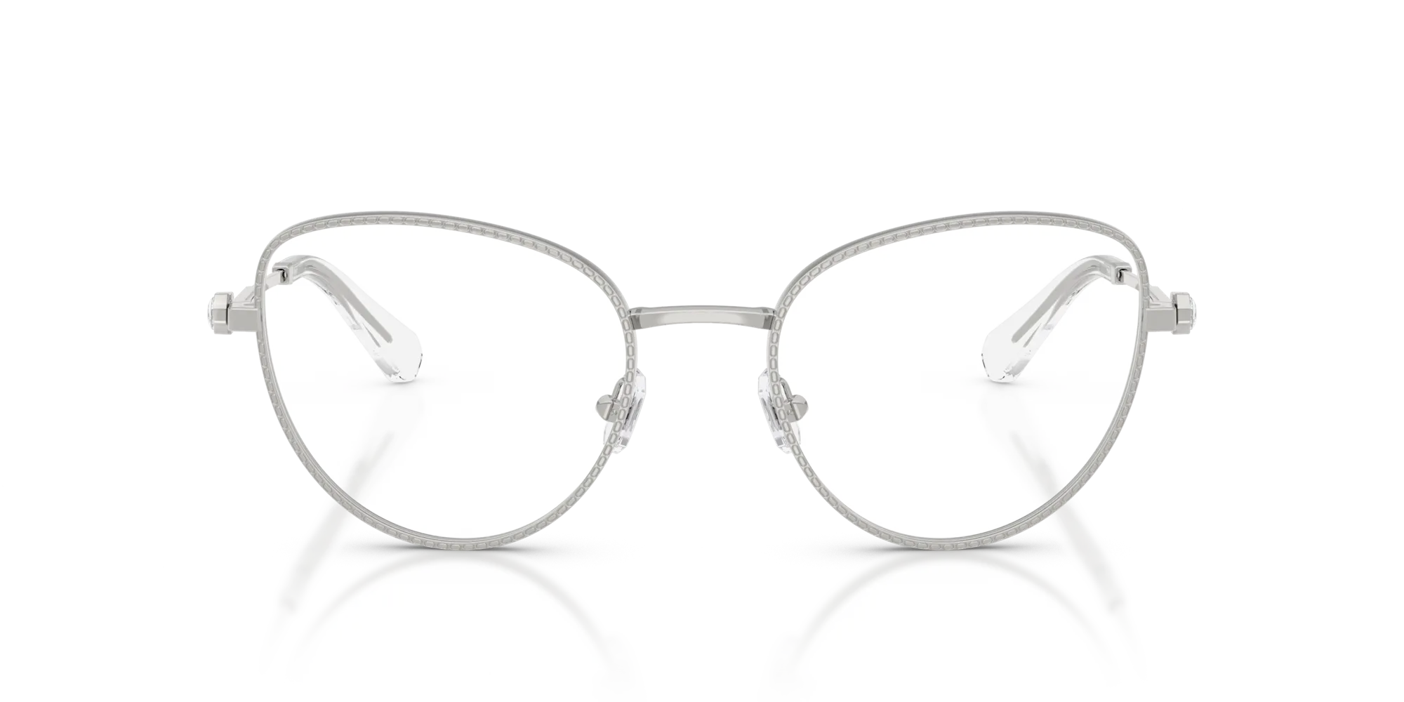Swarovski SK1022 4001 Montature da vista Metallo Argento Cat Eye Normale - immagine 3