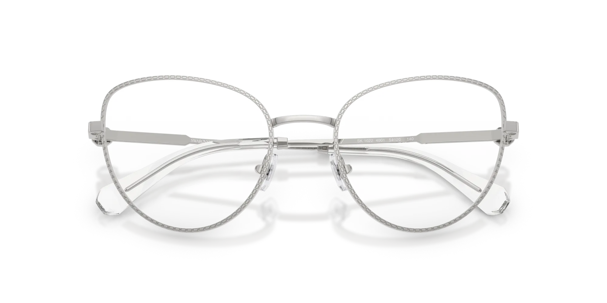 Swarovski SK1022 4001 Montature da vista Metallo Argento Cat Eye Normale - immagine 2