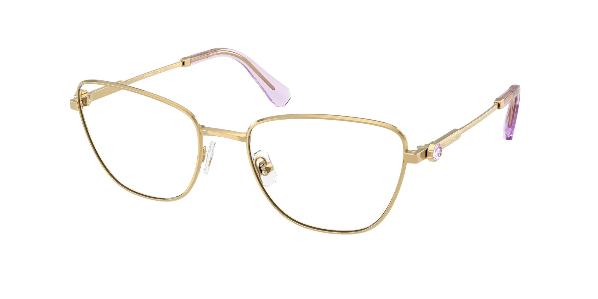 Swarovski SK1018 4036 Montature da vista Metallo Oro Cat Eye Normale - immagine 1
