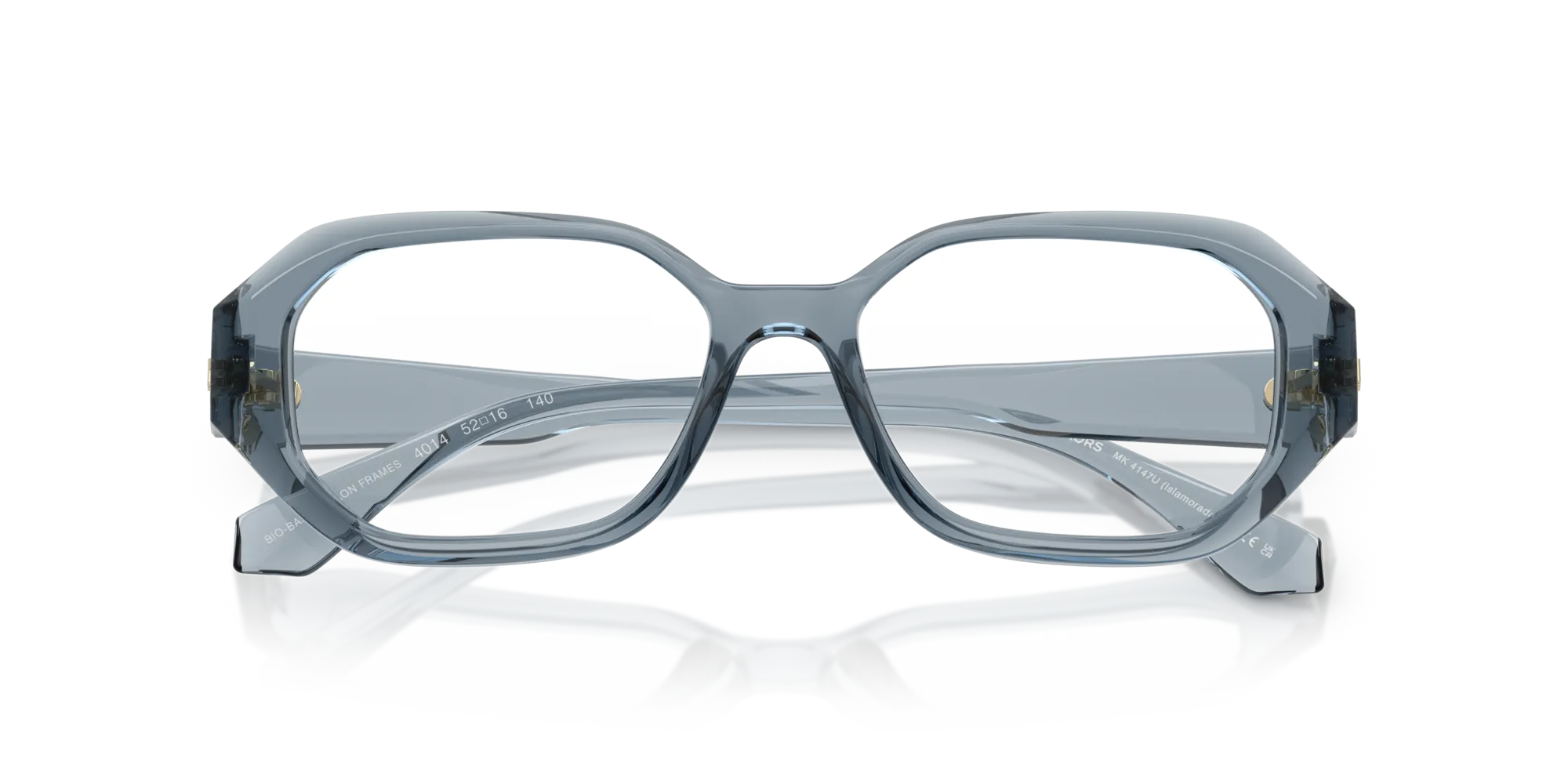 Michael Kors MK4147U ISLAMORADA 4014 Montature da vista Iniettato Blu Geometrica Normale - immagine 2