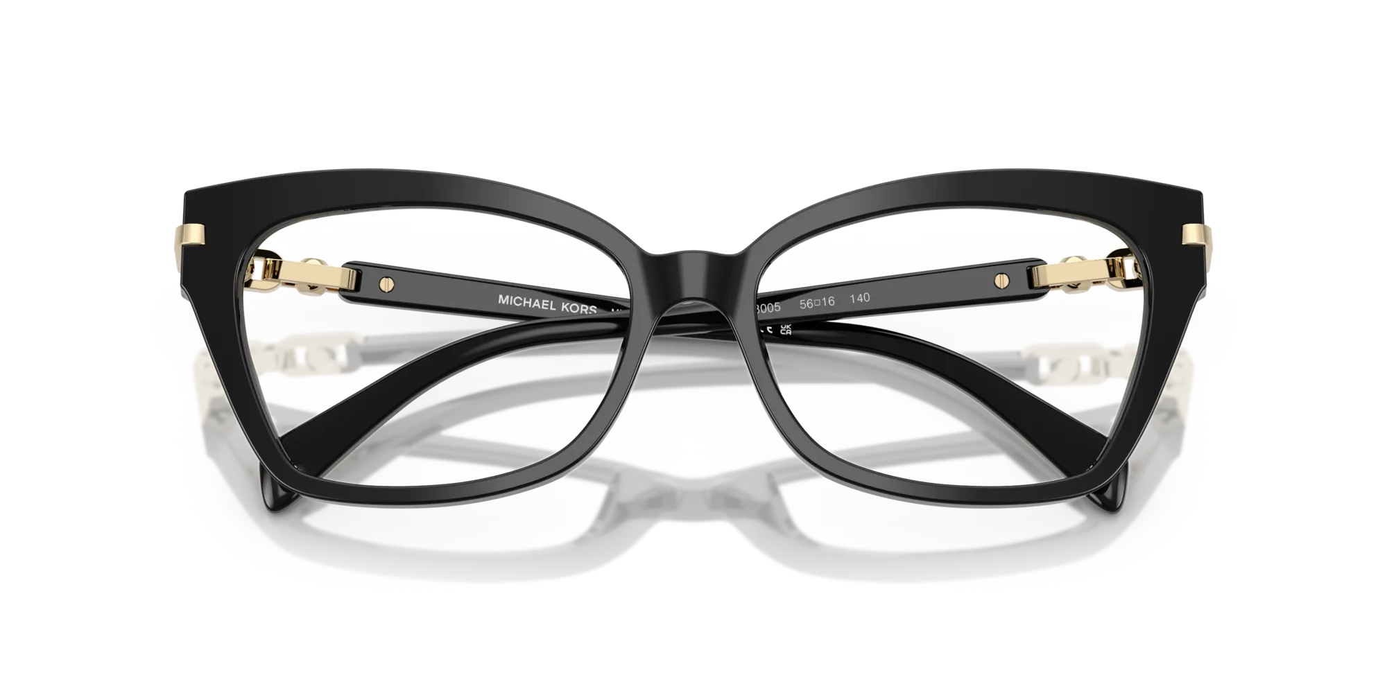 Michael Kors MK4146U MONTEGO BAY 3005 Montature da vista Acetato Nero Squadrata Normale - immagine 2