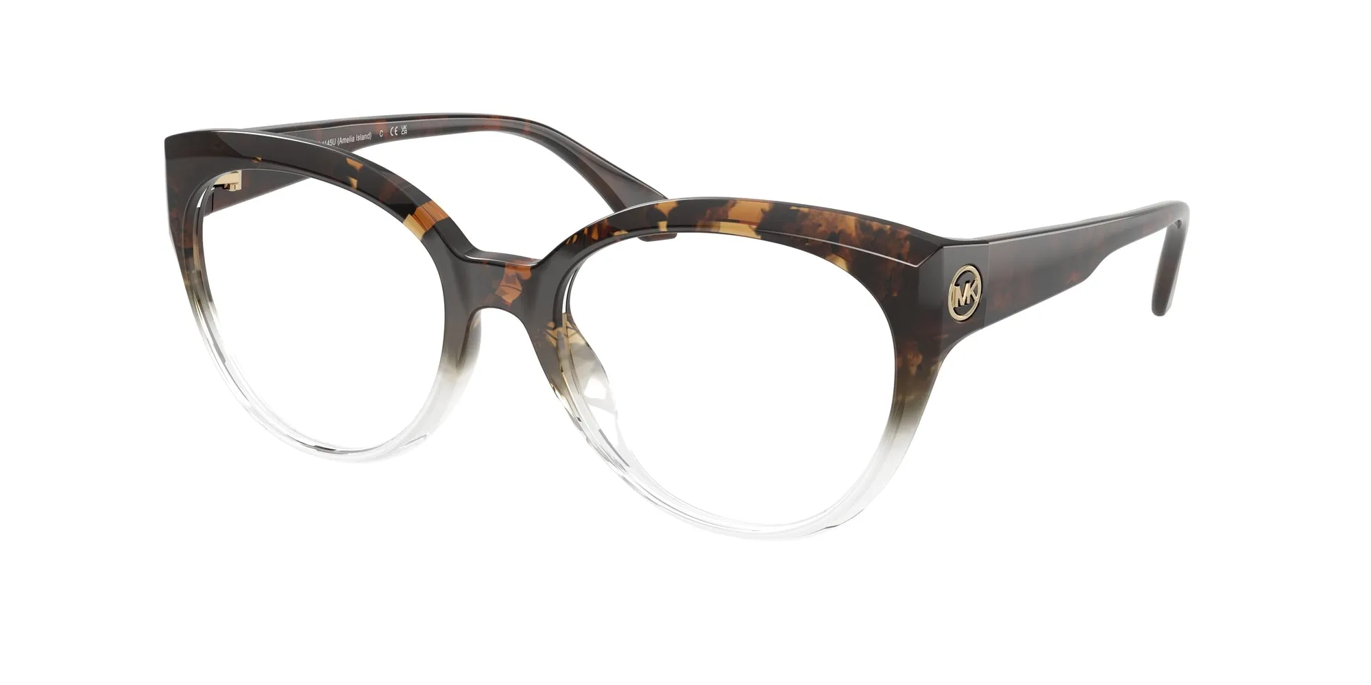 Michael Kors MK4145U AMELIA ISLAND 4025 Montature da vista Iniettato Marrone Rotonda Normale - immagine 1