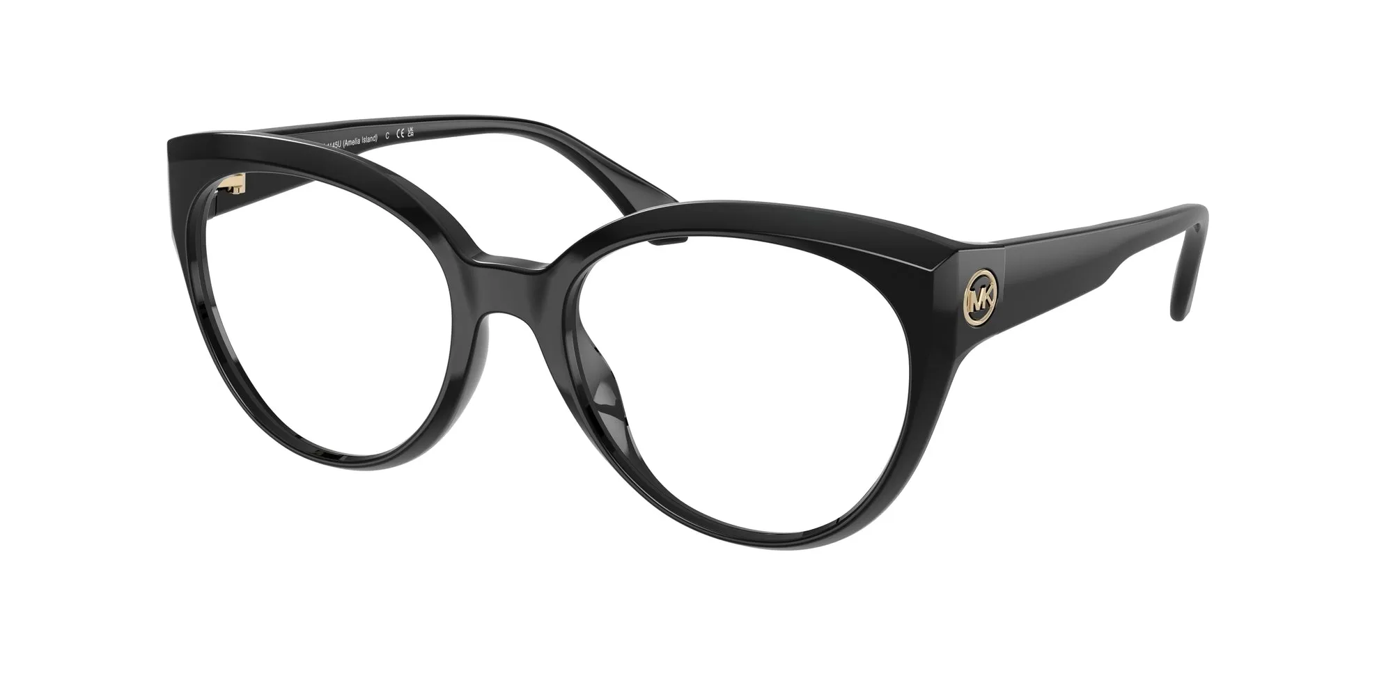 Michael Kors MK4145U AMELIA ISLAND 3005 Montature da vista Iniettato Nero Rotonda Normale - immagine 1