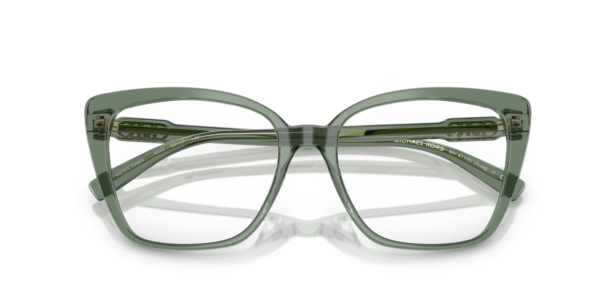 Michael Kors MK4110U AVILA 4022 Montature da vista Acetato Verde Squadrata Normale - immagine 2