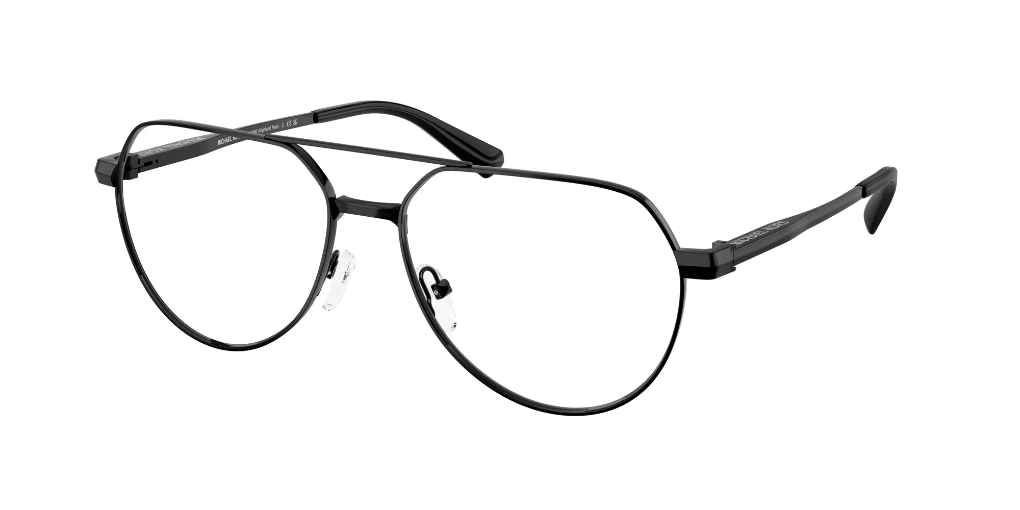 Michael Kors MK3092 HIGHLAND PARK 1005 Montature da vista Metallo Nero Pilot Normale - immagine 1