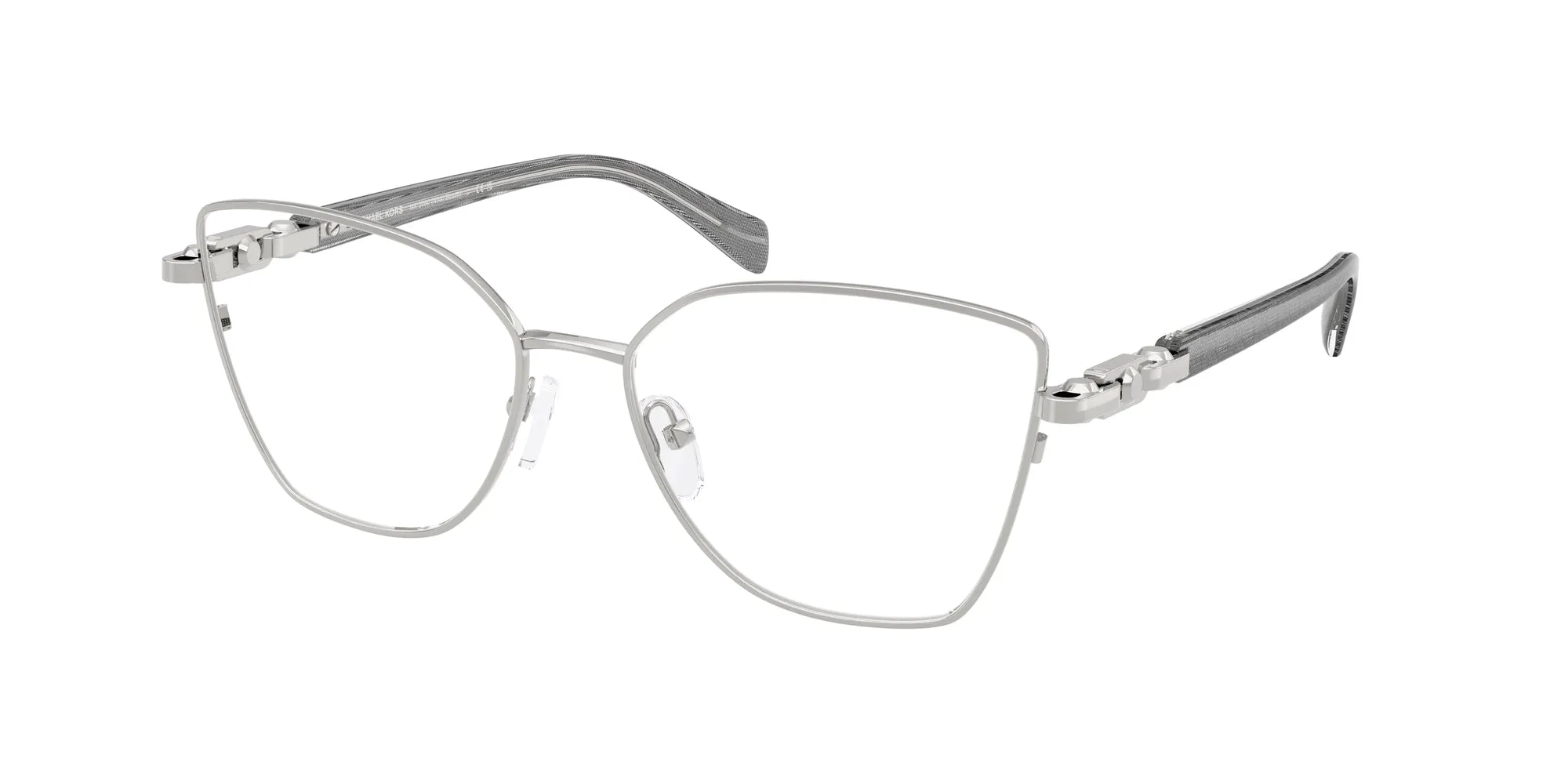 Michael Kors MK3090 NIKKI BEACH 1903 Montature da vista Metallo Argento Farfalla Normale - immagine 1