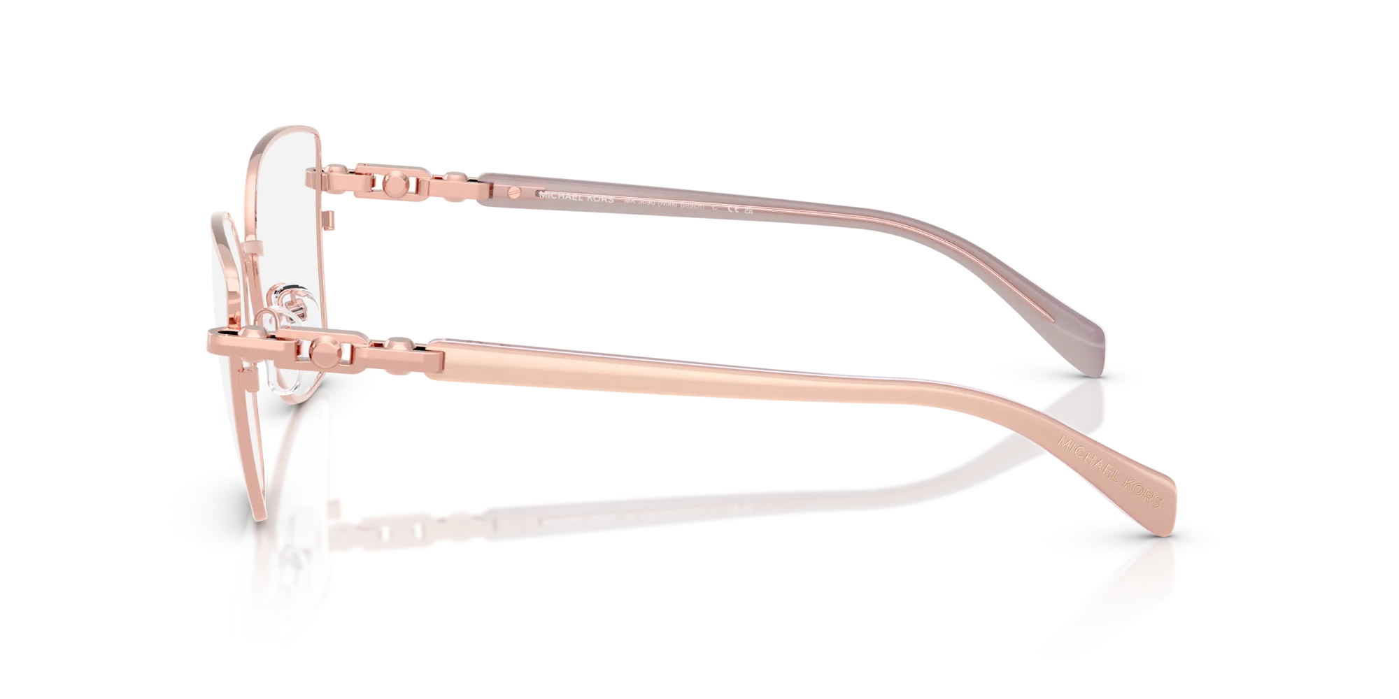 Michael Kors MK3090 NIKKI BEACH 1108 Montature da vista Metallo Rosa Farfalla Normale - immagine 4