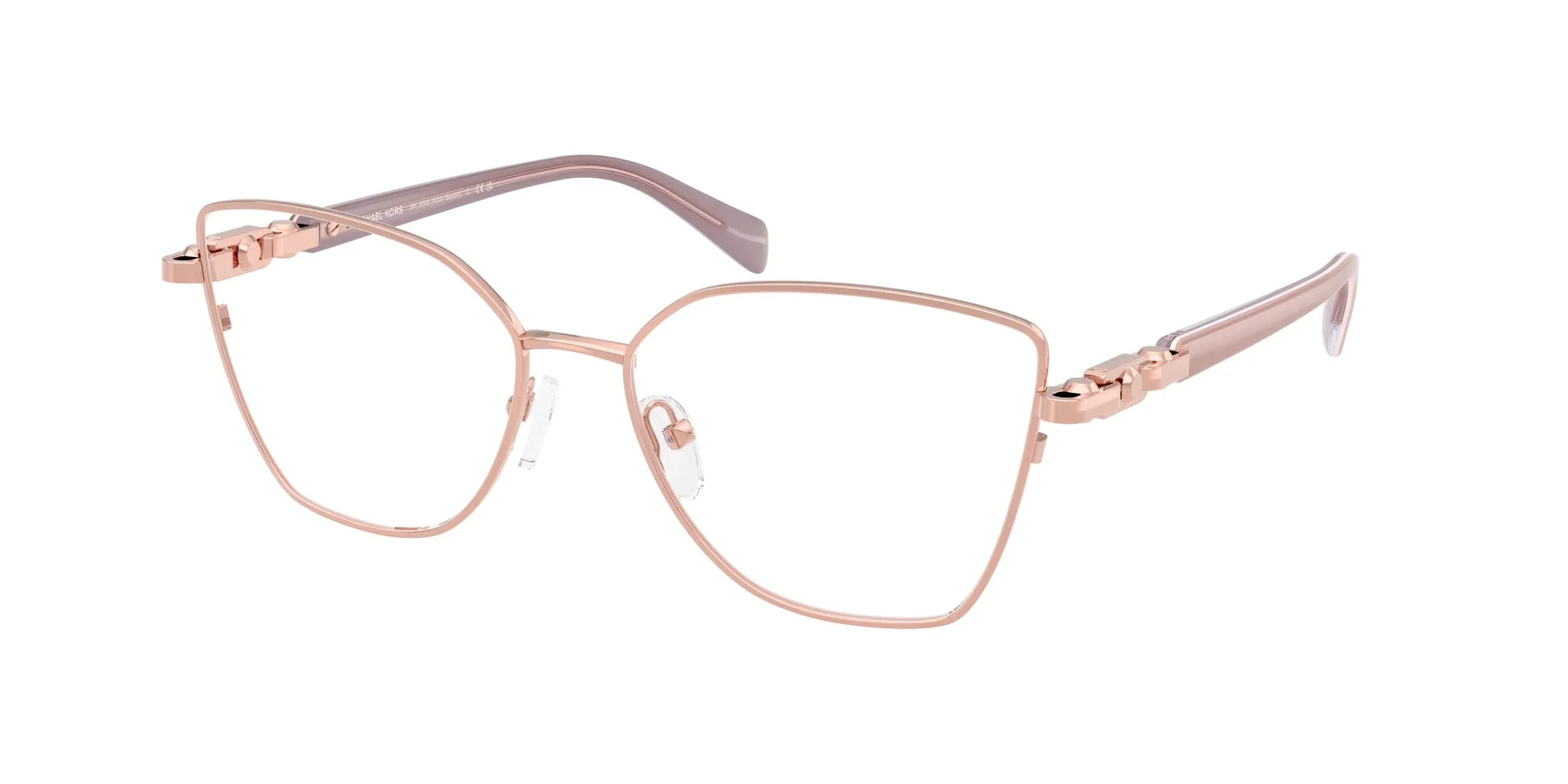 Michael Kors MK3090 NIKKI BEACH 1108 Montature da vista Metallo Rosa Farfalla Normale - immagine 1