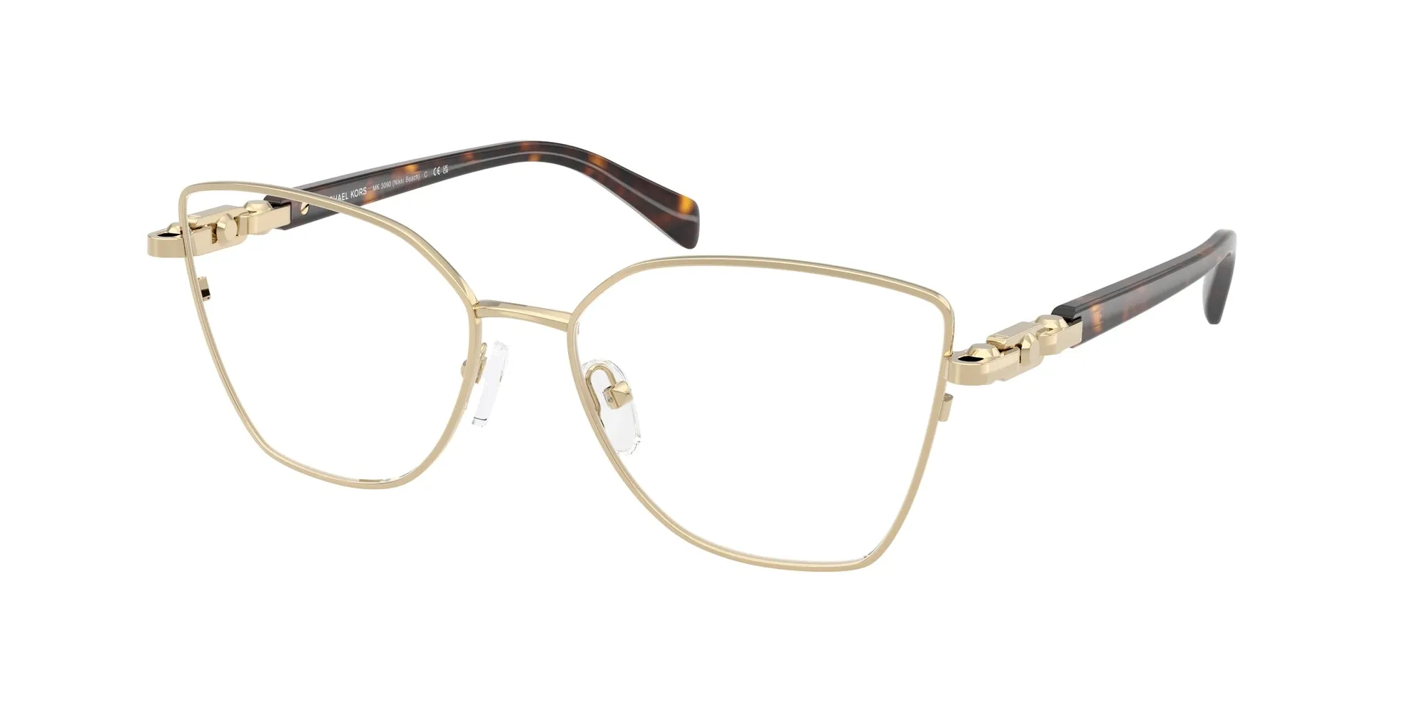 Michael Kors MK3090 NIKKI BEACH 1014 Montature da vista Metallo Oro Farfalla Normale - immagine 1