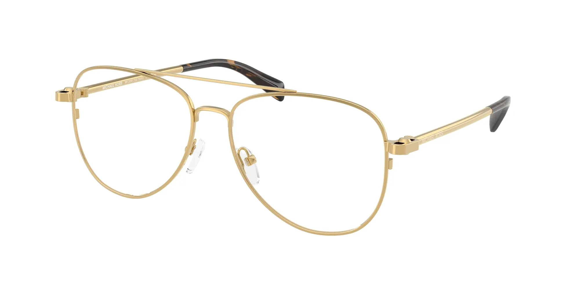 Michael Kors MK3089 SãO PAULO 1896 Montature da vista Metallo Oro Trasparente Pilot Normale - immagine 1