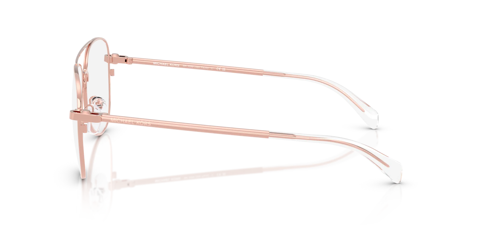 Michael Kors MK3089 SãO PAULO 1108 Montature da vista Metallo Rosa Pilot Normale - immagine 4