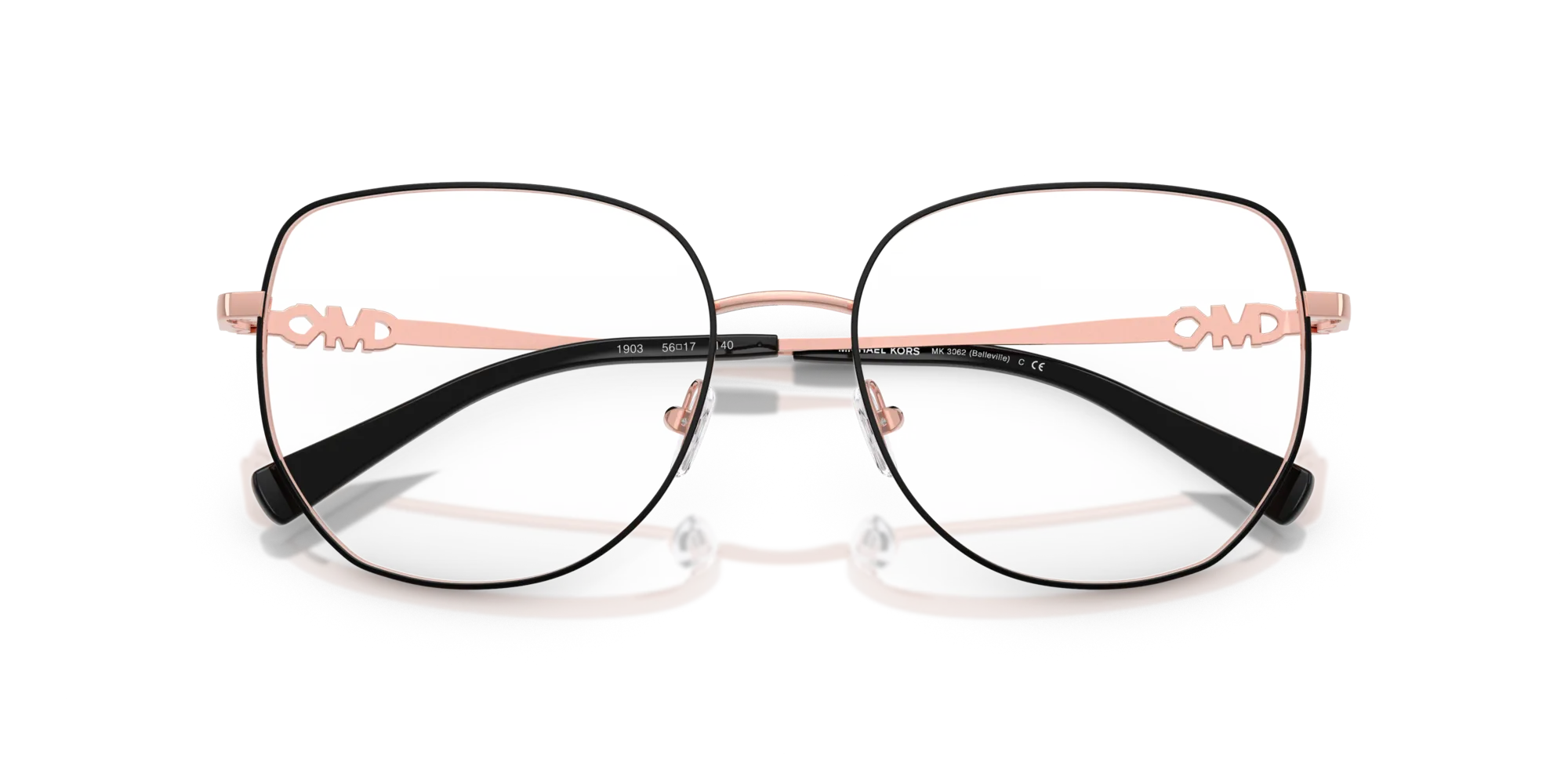 Michael Kors MK3062 BELLEVILLE 1903 Montature da vista Metallo Nero Squadrata Normale - immagine 2