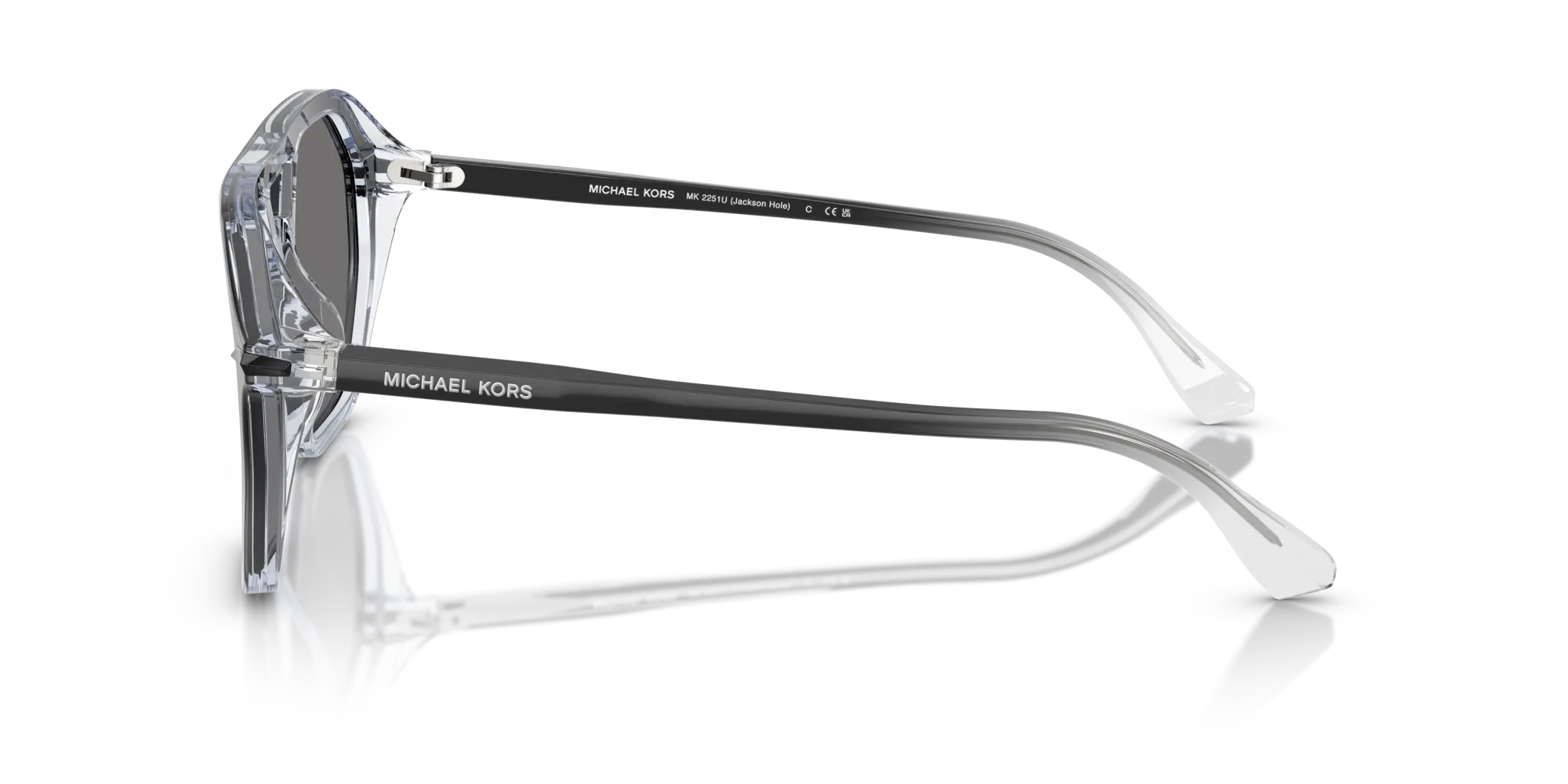 Michael Kors MK2251U JACKSON HOLE 401381 Occhiali da sole Acetato Nero [""] Pilot Polarizzata - immagine 4