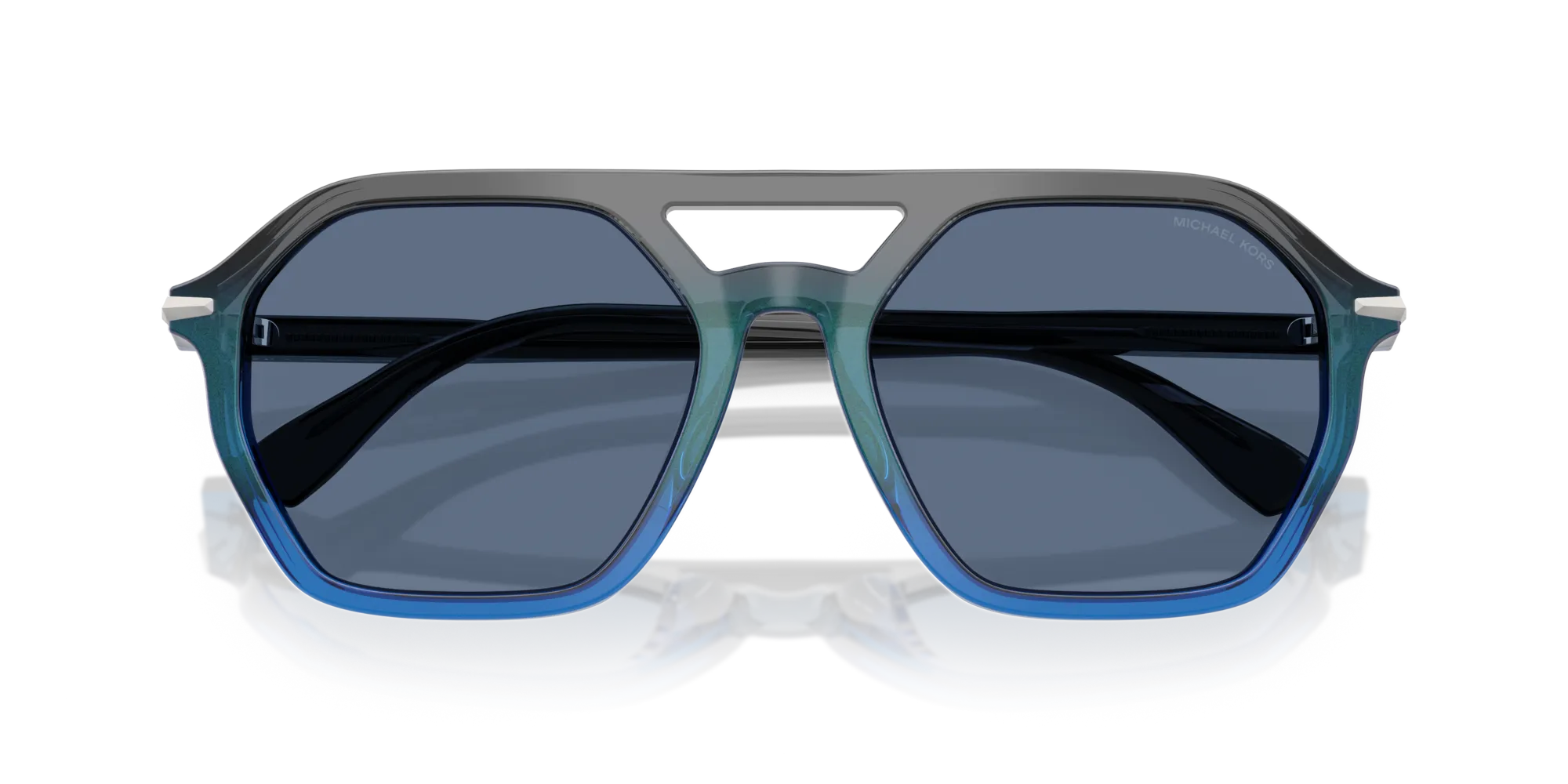 Michael Kors MK2251U JACKSON HOLE 401180 Occhiali da sole Acetato Grigio Blu Pilot Normale - immagine 2