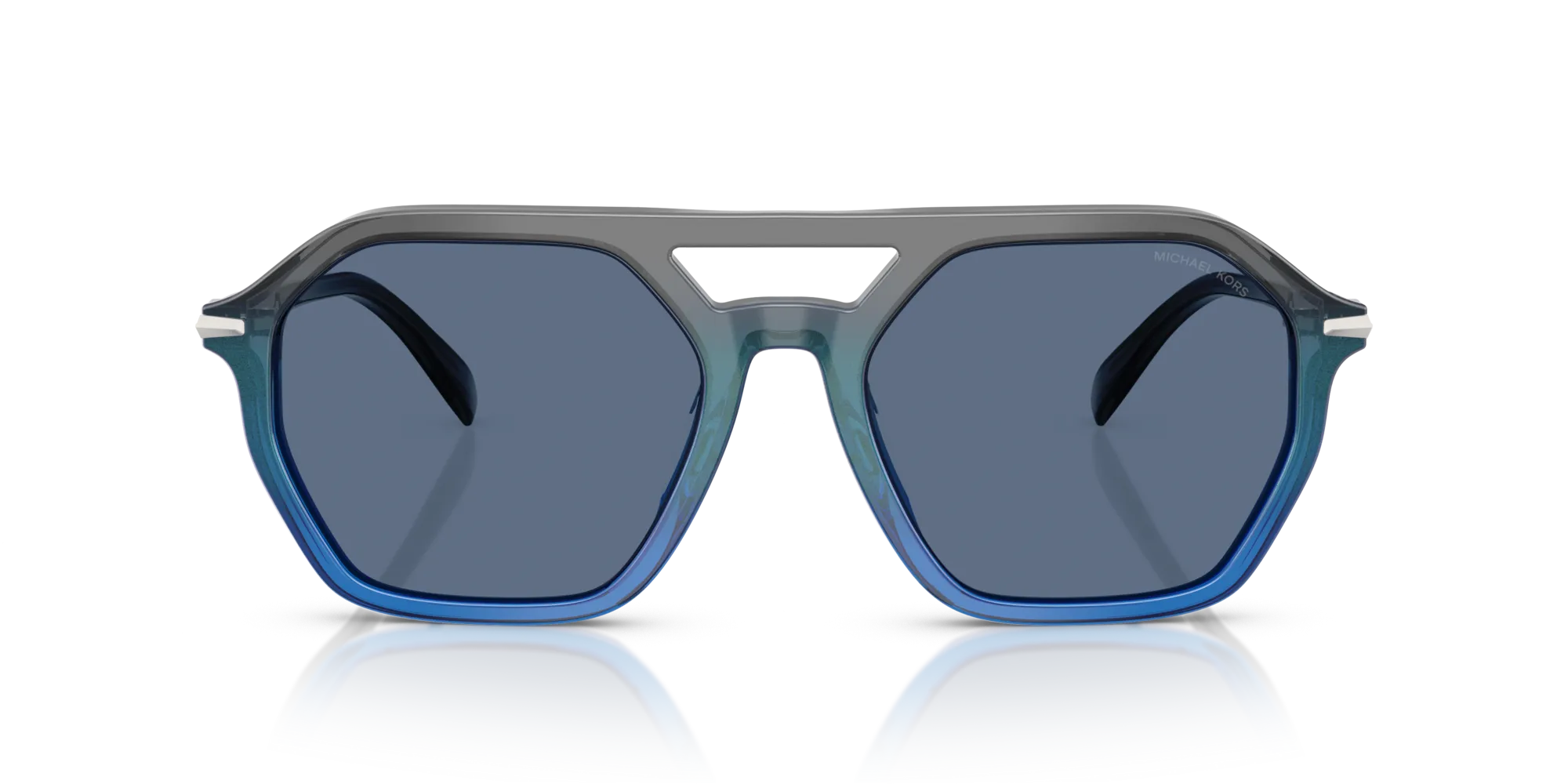 Michael Kors MK2251U JACKSON HOLE 401180 Occhiali da sole Acetato Grigio Blu Pilot Normale - immagine 3