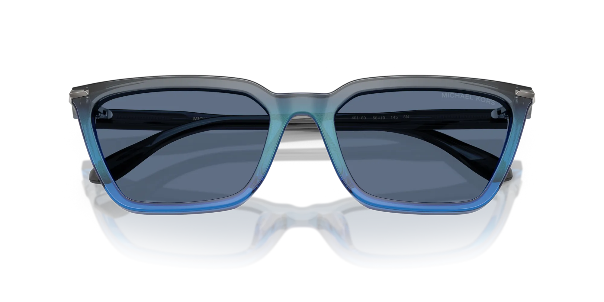 Michael Kors MK2250U EVERGLADES 401180 Occhiali da sole Acetato Grigio Blu Cat Eye Normale - immagine 2