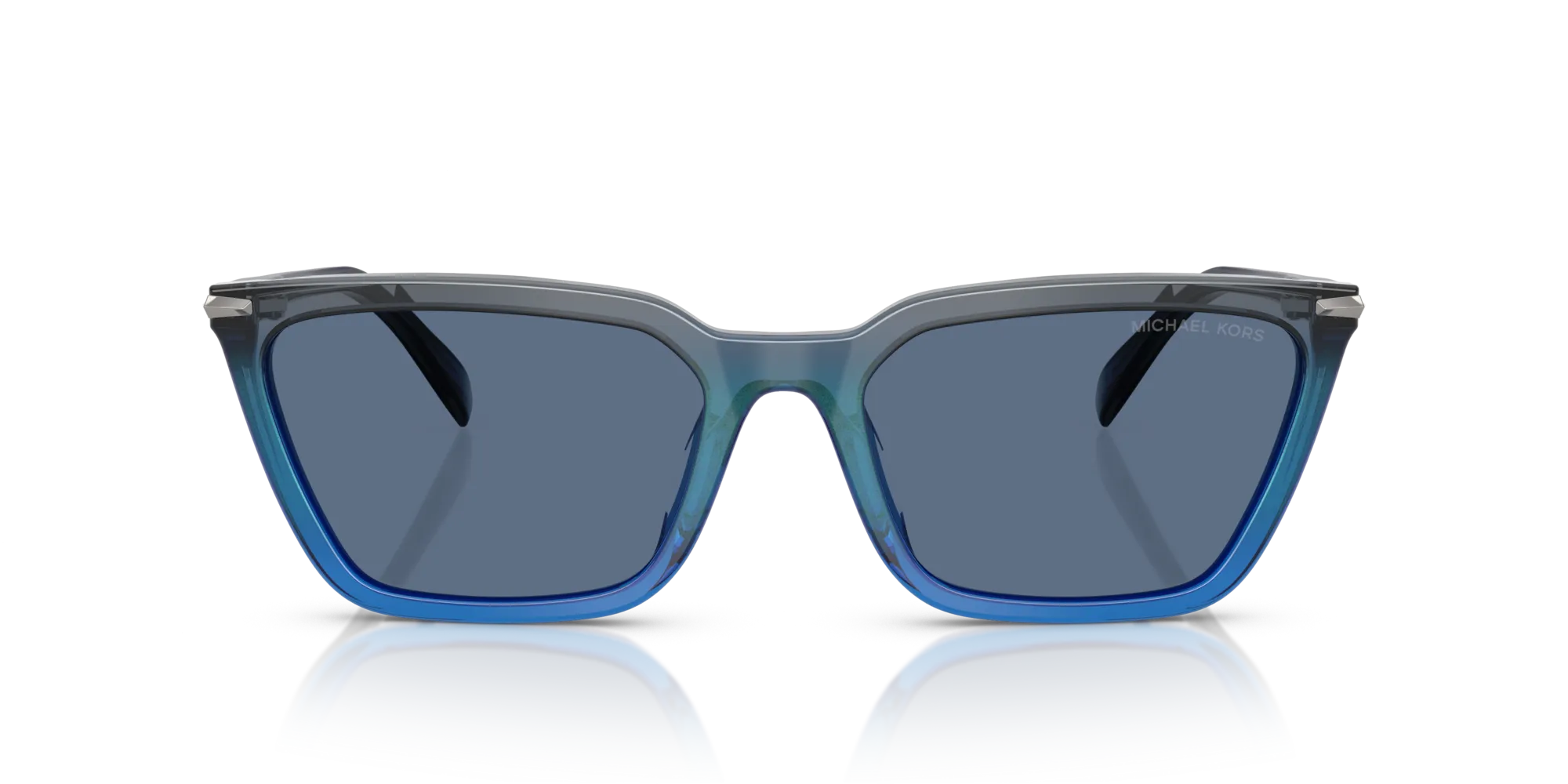 Michael Kors MK2250U EVERGLADES 401180 Occhiali da sole Acetato Grigio Blu Cat Eye Normale - immagine 3
