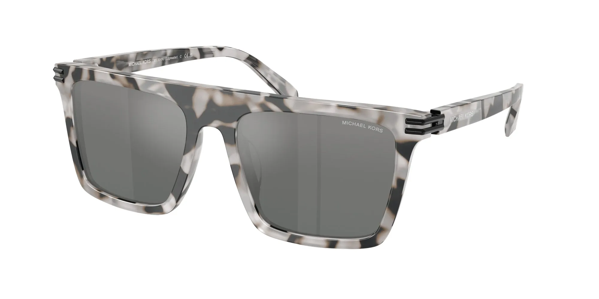 Michael Kors MK2249U EDGEWATER 402488 Occhiali da sole Acetato Grigio Grigio Squadrata Normale Sfumato - immagine 1