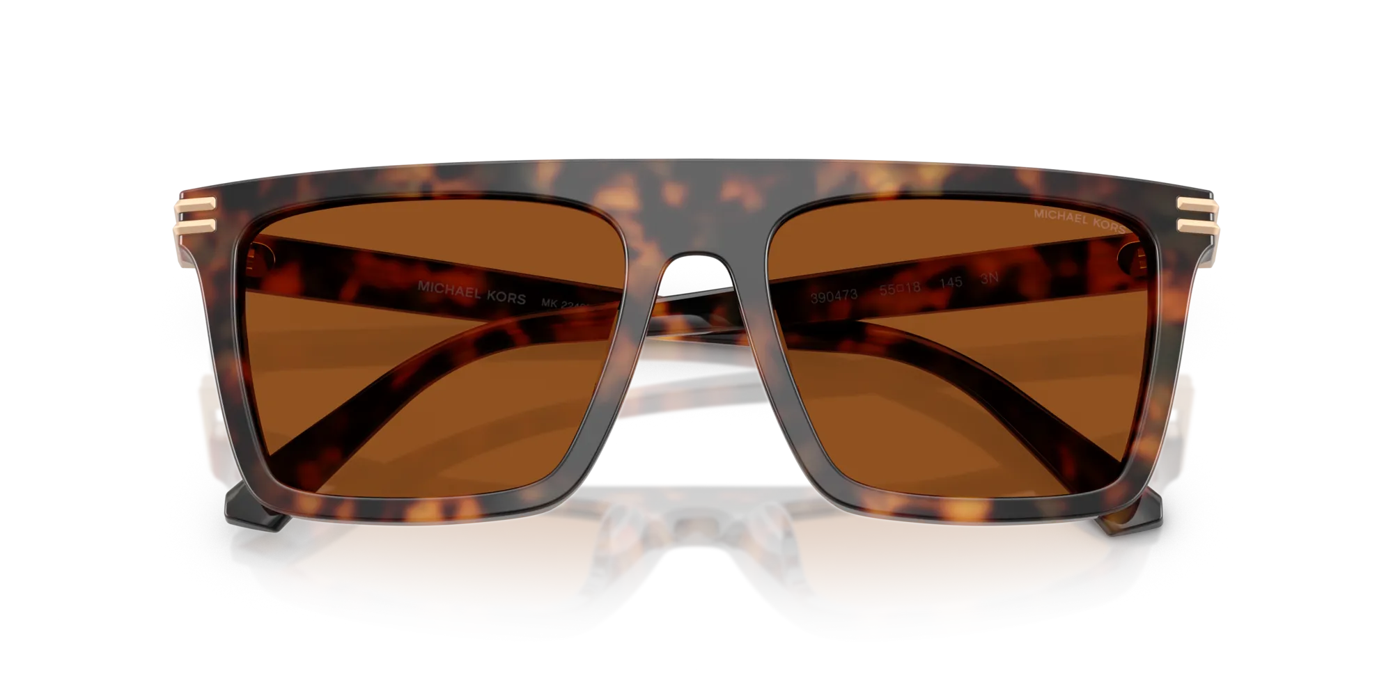 Michael Kors MK2249U EDGEWATER 390473 Occhiali da sole Acetato Tartaruga Marrone Squadrata Normale - immagine 2