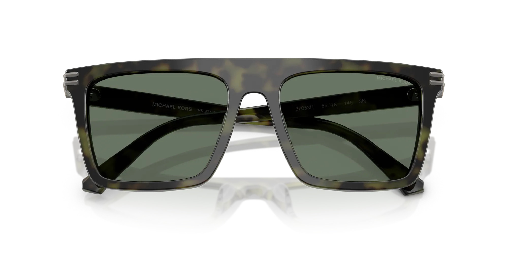 Michael Kors MK2249U EDGEWATER 37053H Occhiali da sole Acetato Verde Verde Squadrata Normale - immagine 2