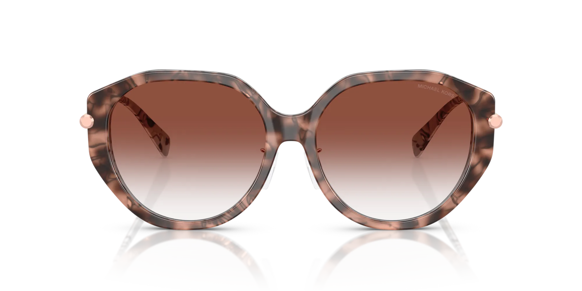 Michael Kors MK2248D JINAN 4017V0 Occhiali da sole Acetato Tartaruga Rosa Geometrica Normale Sfumato - immagine 3