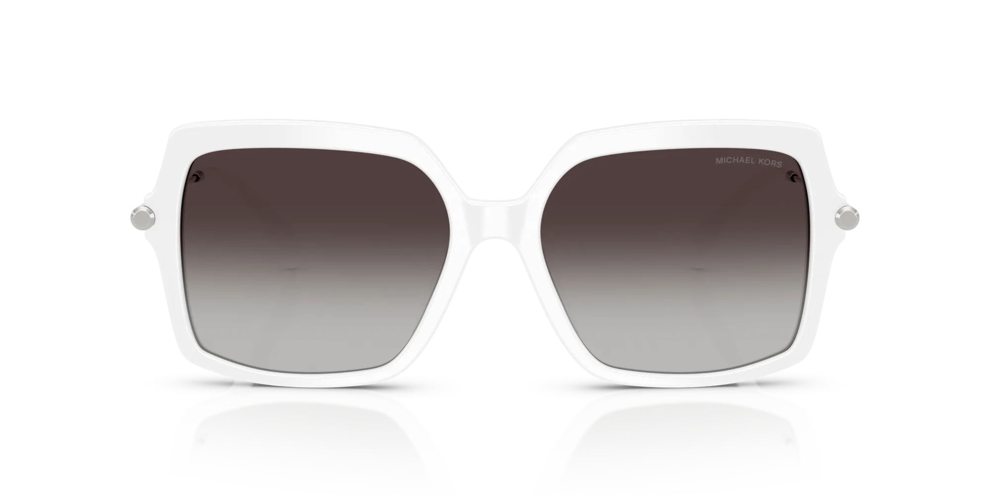 Michael Kors MK2247U QUOGUE 31008G Occhiali da sole Acetato Bianco Grigio Squadrata Normale Sfumato - immagine 3