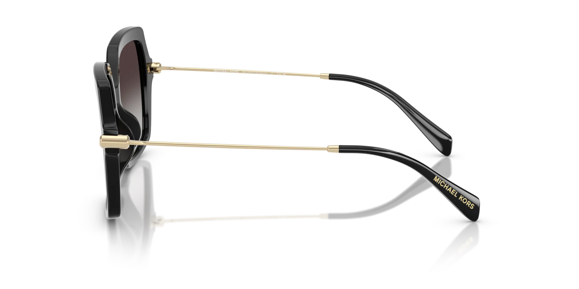 Michael Kors MK2247U QUOGUE 30058G Occhiali da sole Acetato Nero Grigio Squadrata Normale Sfumato - immagine 4