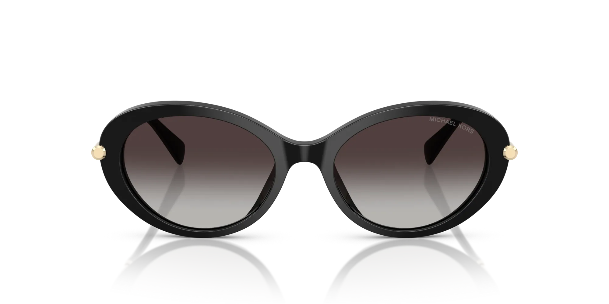 Michael Kors MK2245U ROCKAWAY 30058G Occhiali da sole Acetato Nero Grigio Rotonda Normale Sfumato - immagine 3