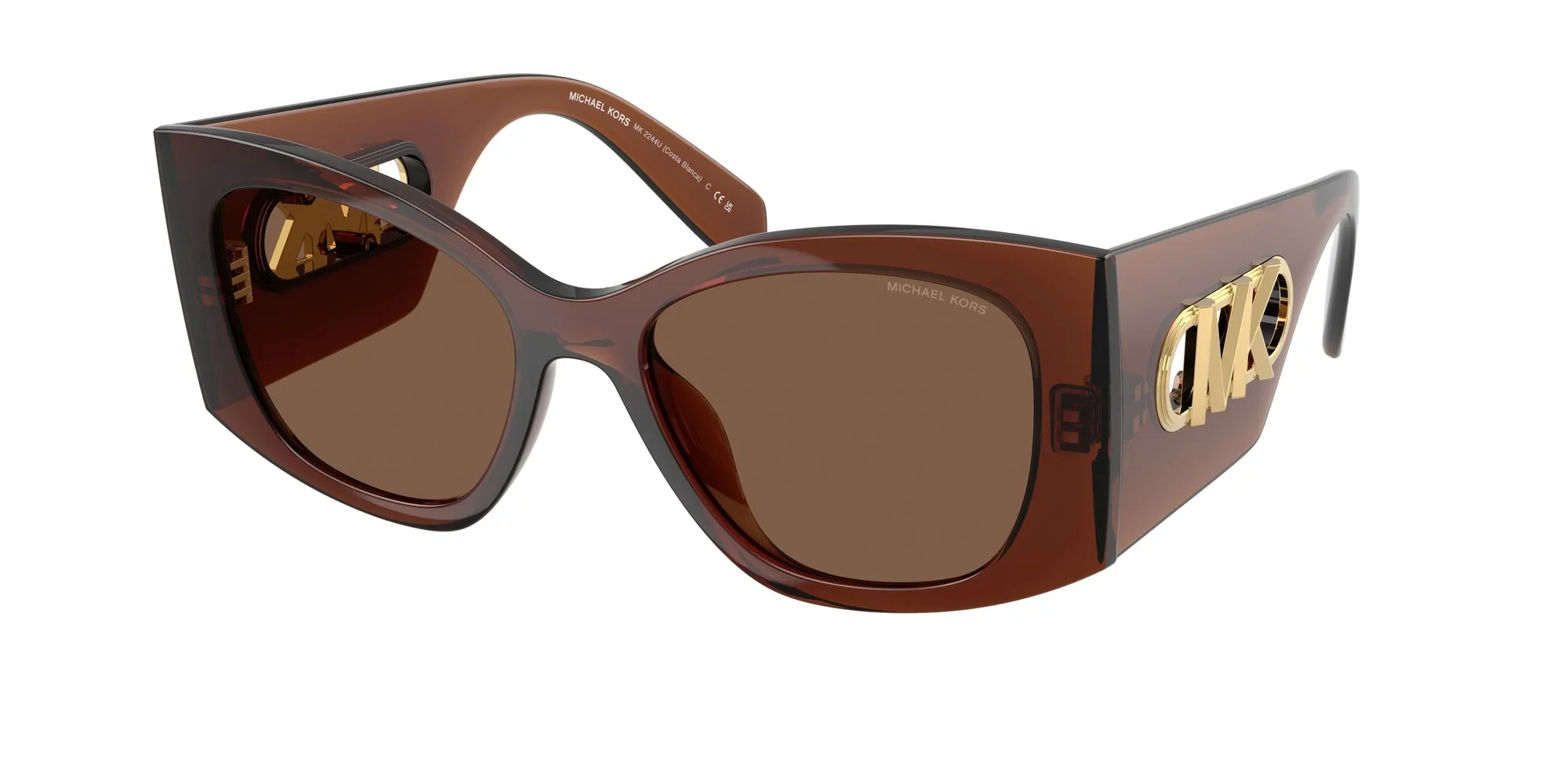 Michael Kors MK2244U COSTA BLANCA 402173 Occhiali da sole Iniettato Marrone Marrone Squadrata Normale - immagine 1