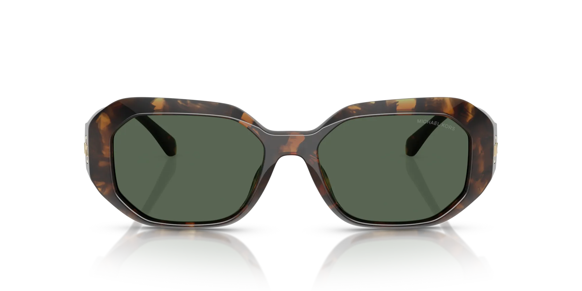 Michael Kors MK2240U SIESTA KEY 300671 Occhiali da sole Iniettato Tartaruga Verde Geometrica Normale - immagine 3