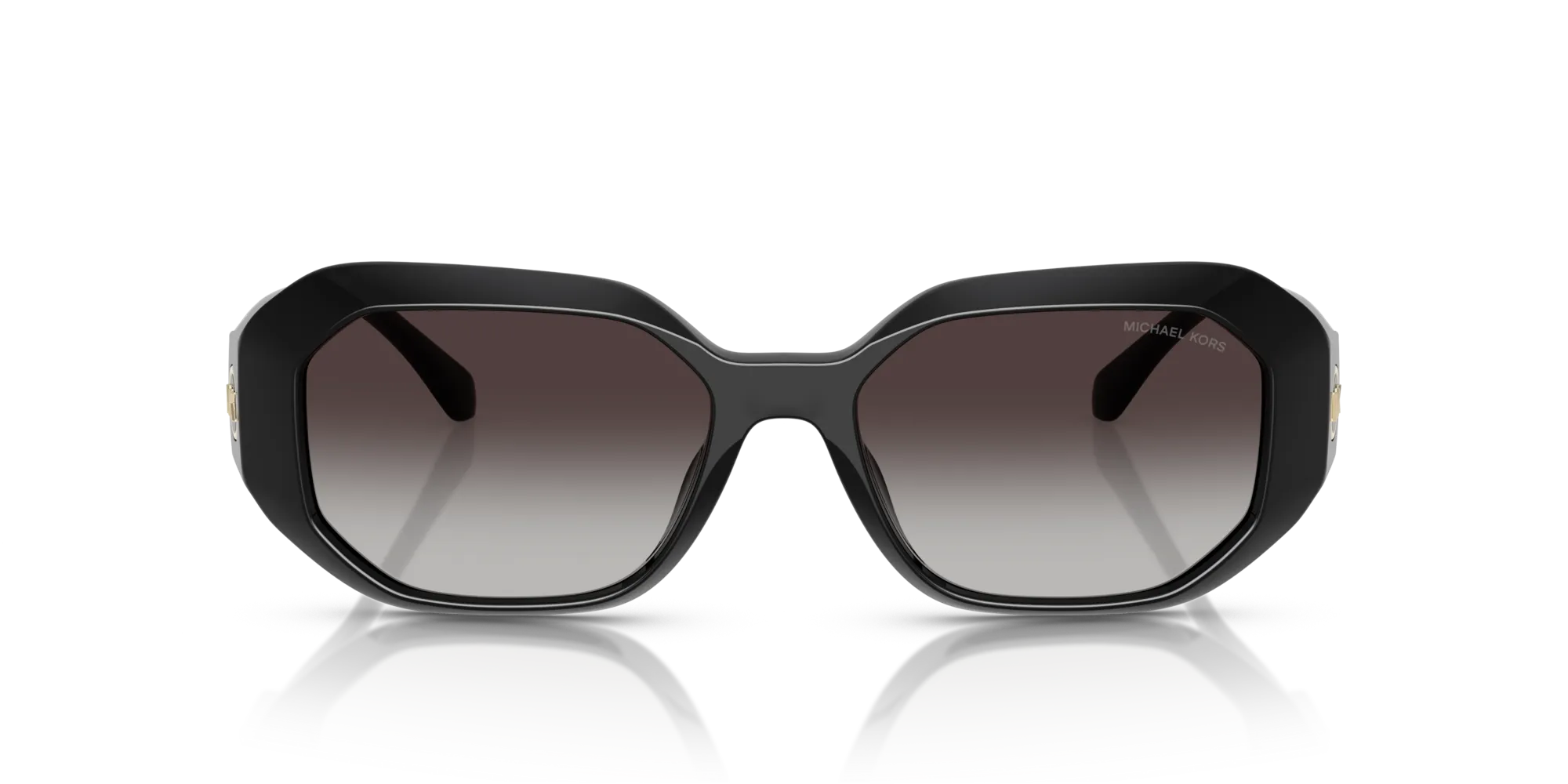 Michael Kors MK2240U SIESTA KEY 30058G Occhiali da sole Iniettato Nero Grigio Geometrica Normale Sfumato - immagine 3