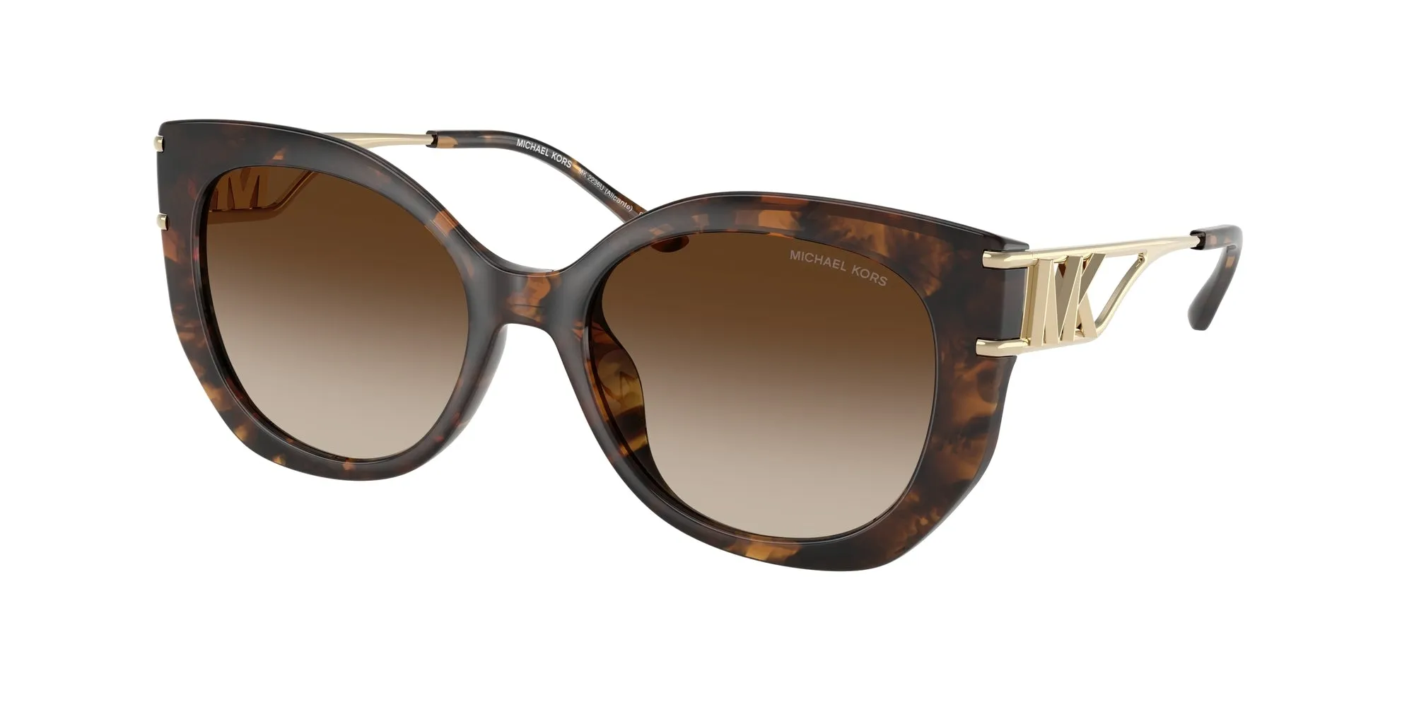 Michael Kors MK2236U ALICANTE 300613 Occhiali da sole Iniettato Tartaruga Marrone Geometrica Normale Sfumato - immagine 1