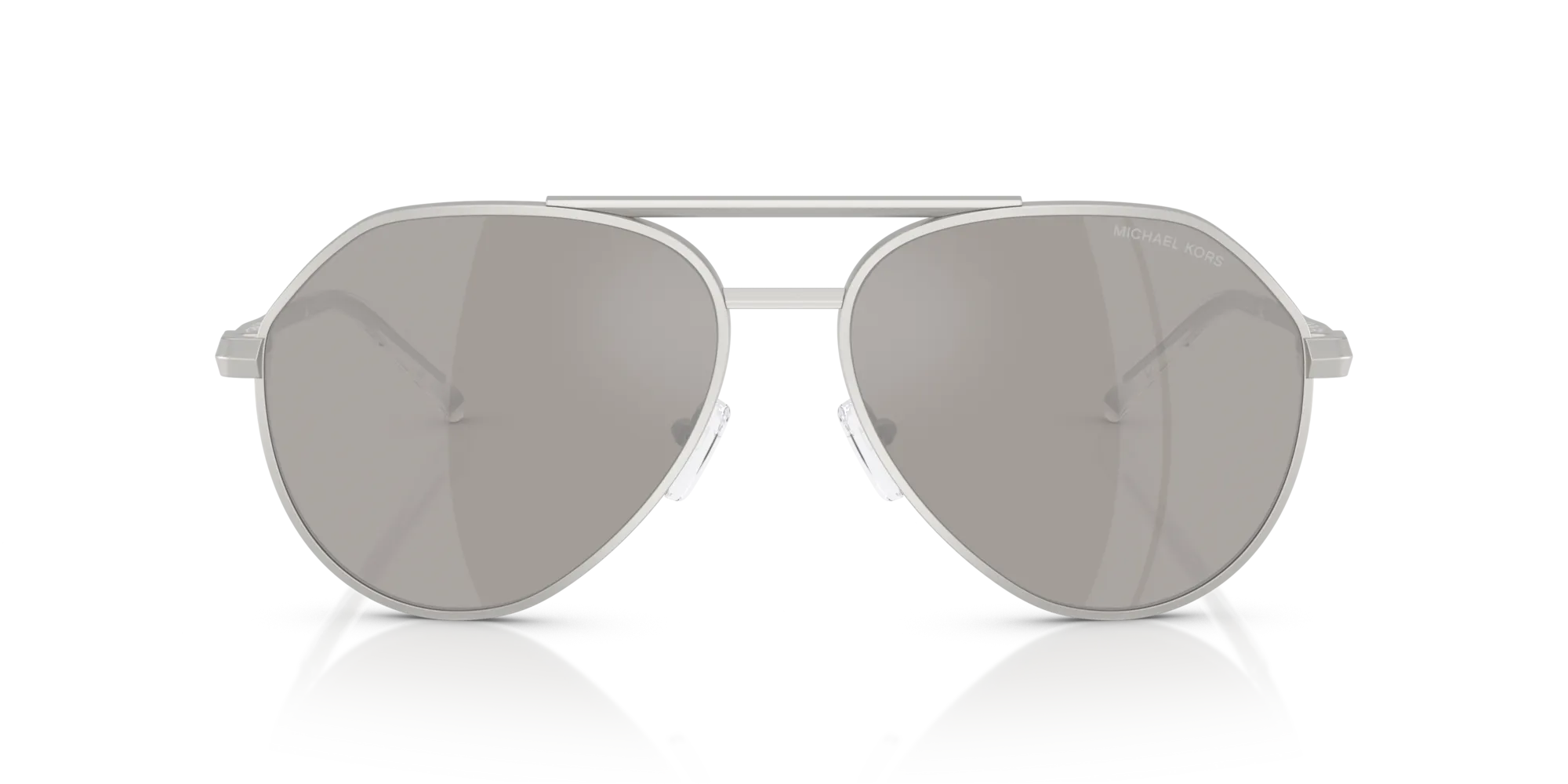 Michael Kors MK1168 BRENTWOOD 19036G Occhiali da sole Metallo Argento Argento Pilot Specchiate - immagine 3