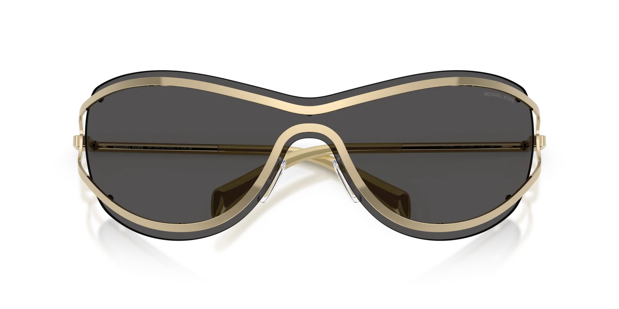 Michael Kors MK1166 LA PRAIA 101487 Occhiali da sole Metallo Oro Grigio Geometrica Normale - immagine 2