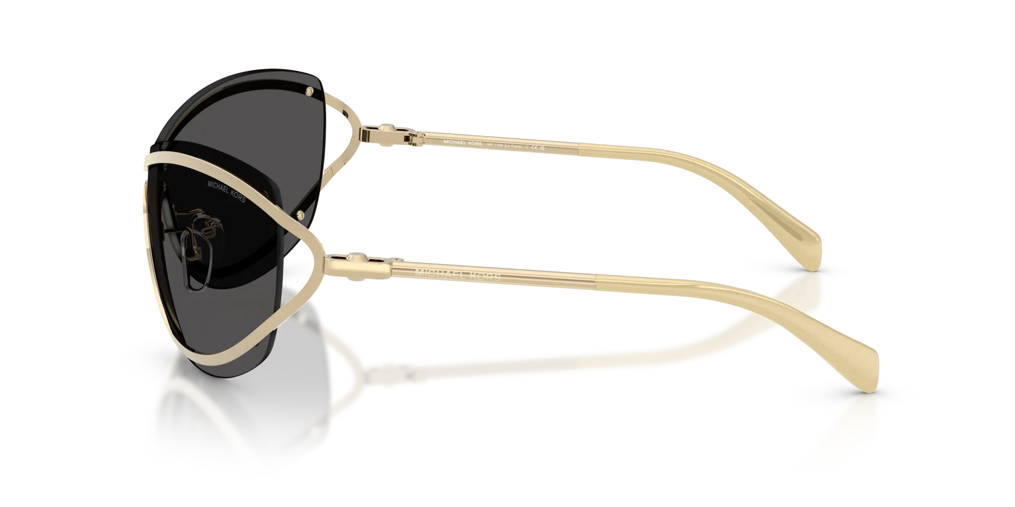 Michael Kors MK1166 LA PRAIA 101487 Occhiali da sole Metallo Oro Grigio Geometrica Normale - immagine 4