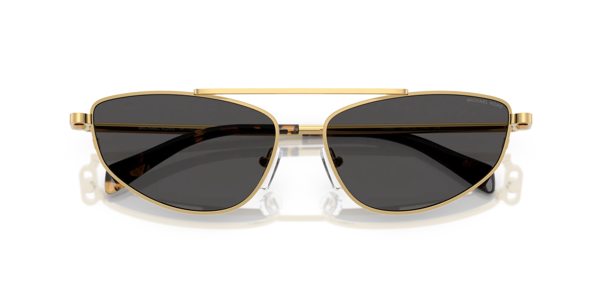 Michael Kors MK1164 BUENOS AIRES 189687 Occhiali da sole Metallo Oro Grigio Geometrica Normale - immagine 2