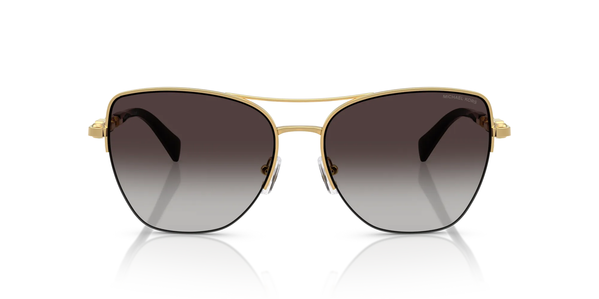 Michael Kors MK1163 DORADO BEACH 18968G Occhiali da sole Metallo Oro Grigio Squadrata Normale Sfumato - immagine 3