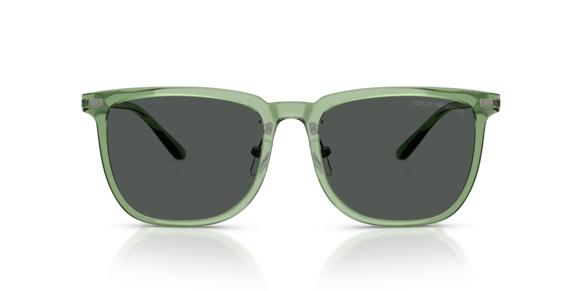 Emporio Armani EA4255D 536287 Occhiali da sole Iniettato Verde Grigio Geometrica Normale - immagine 3