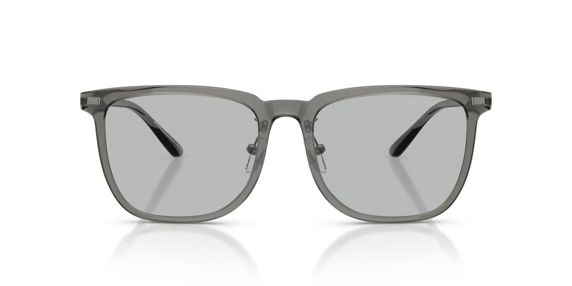 Emporio Armani EA4255D 502987 Occhiali da sole Iniettato Grigio Grigio Geometrica Normale - immagine 3